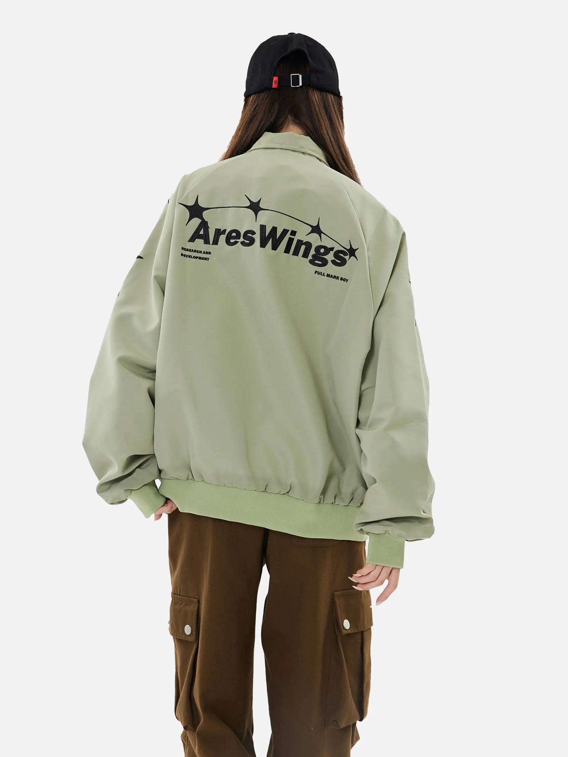 Disguisen Street Stars Embroidered Zip-Up Jacket