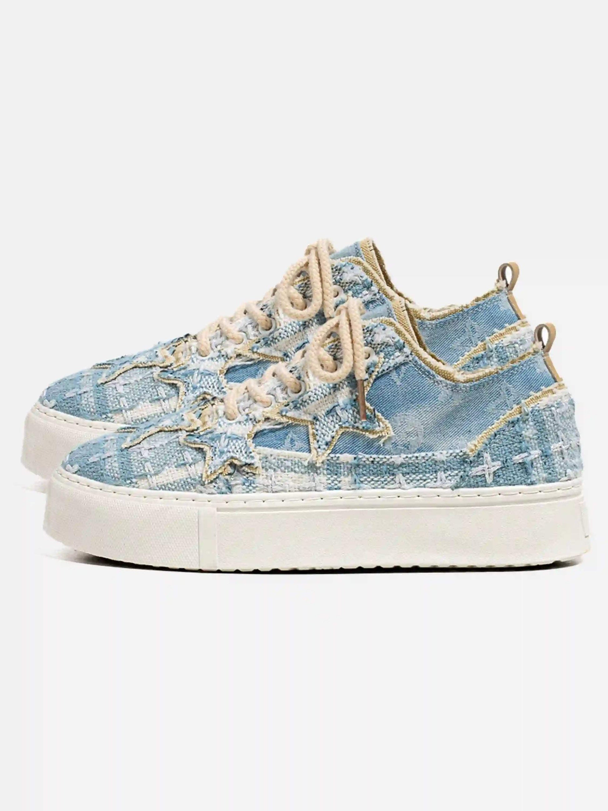 Star Canvas Height-Increasing Shoes