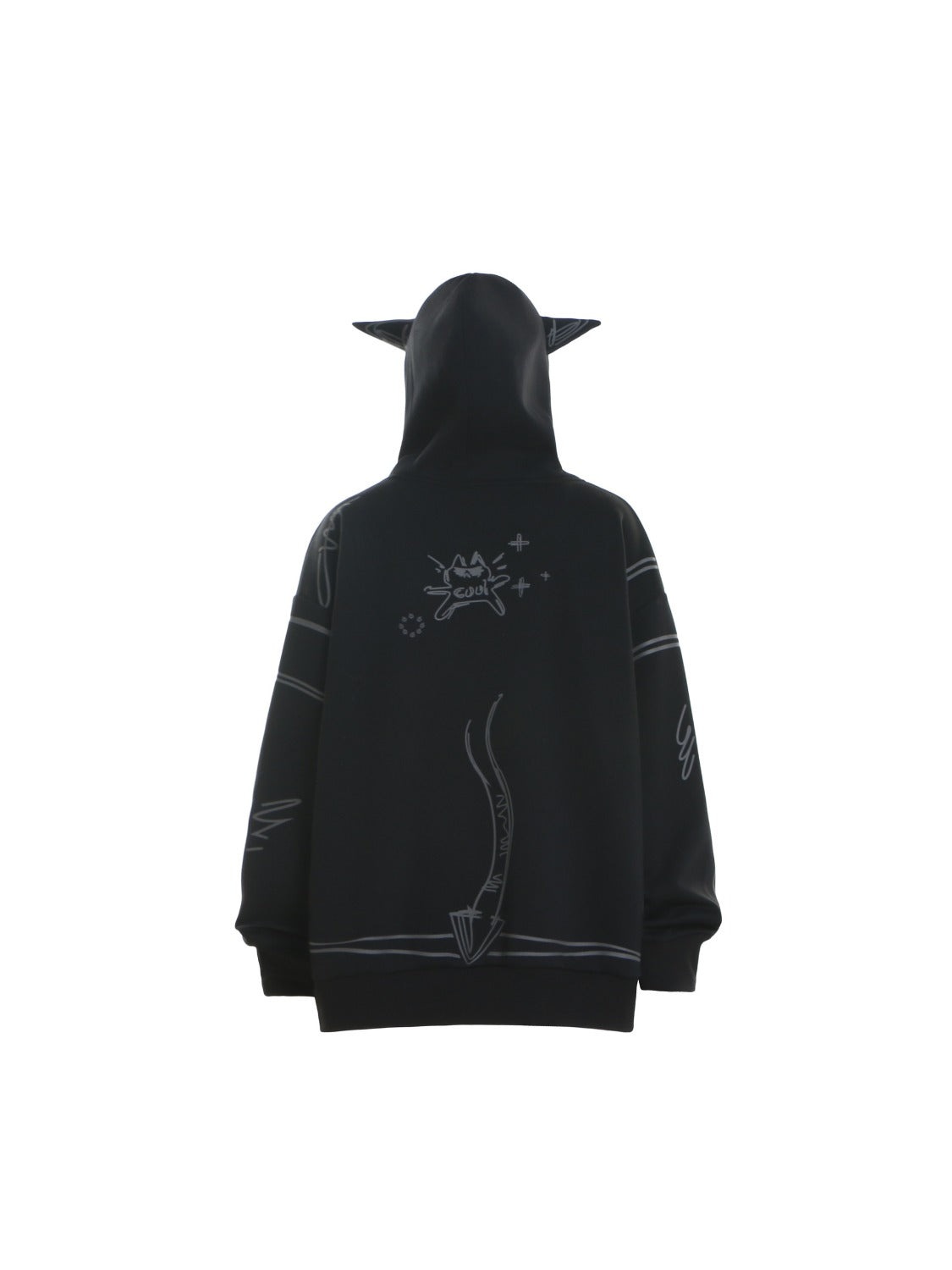 Horn Hand-painted Hoodie