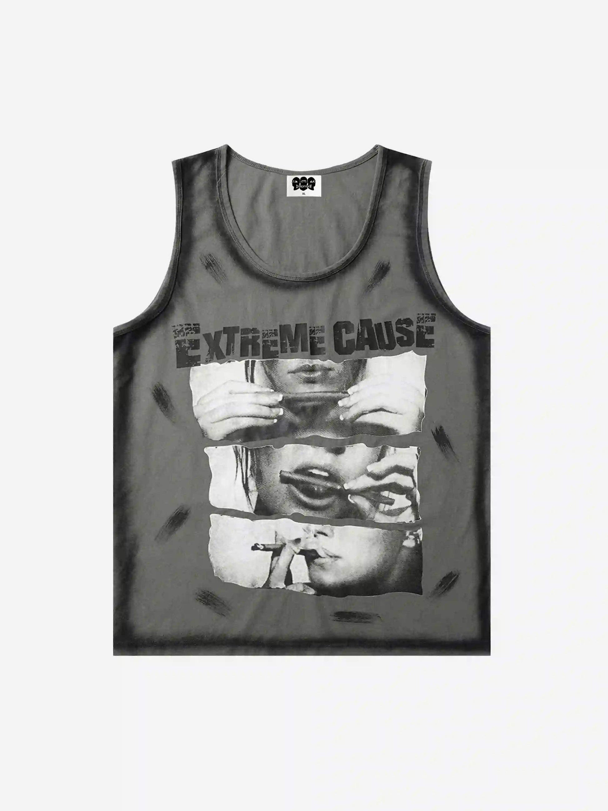 Disguisen American Retro Design Printed Vest