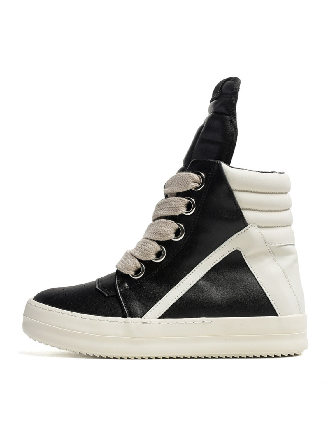 Contrast Color High Tongue Shoes