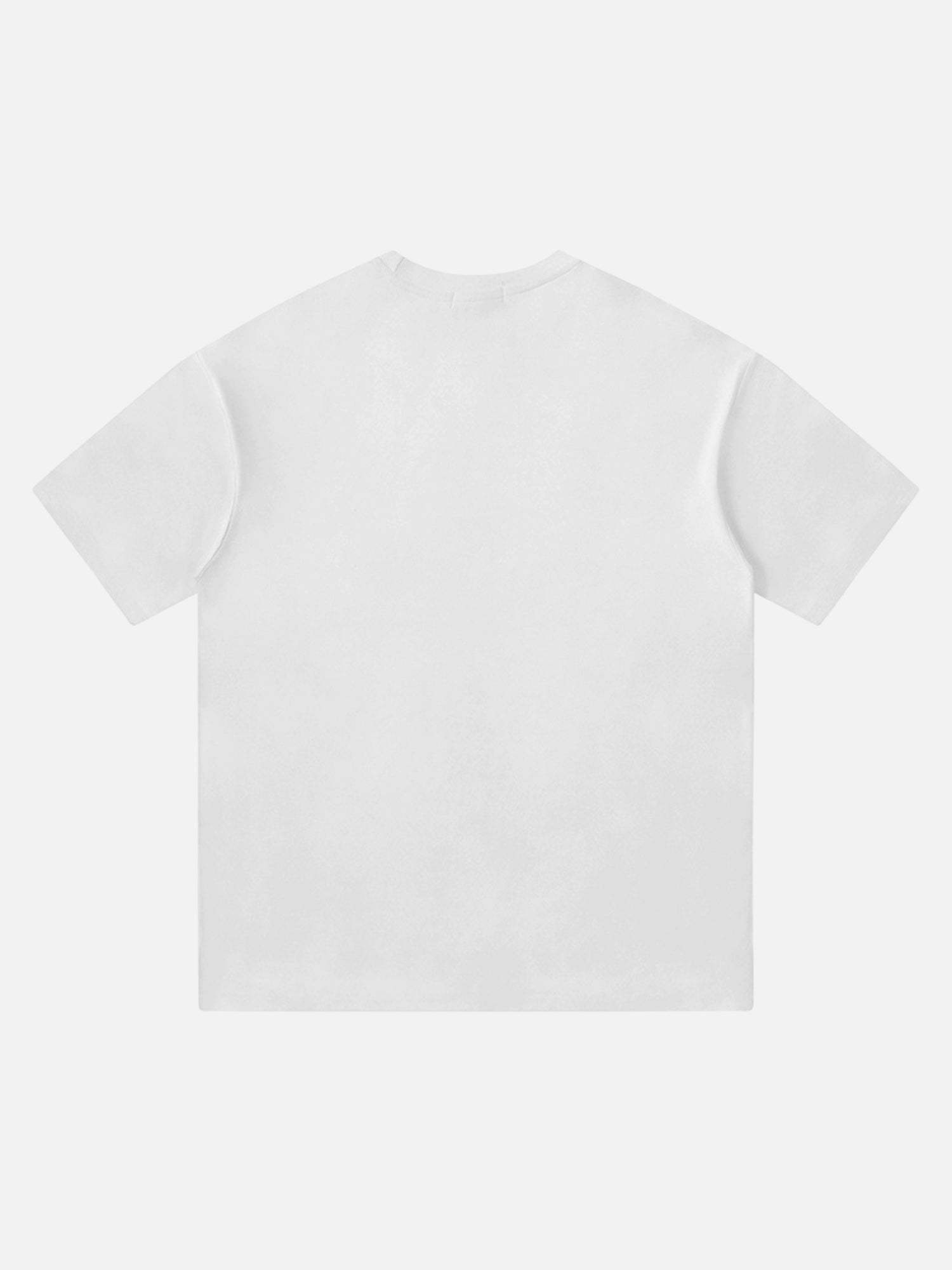 Disguisen Amerikaanse Retro Creatieve Schedel Bloem T-shirt