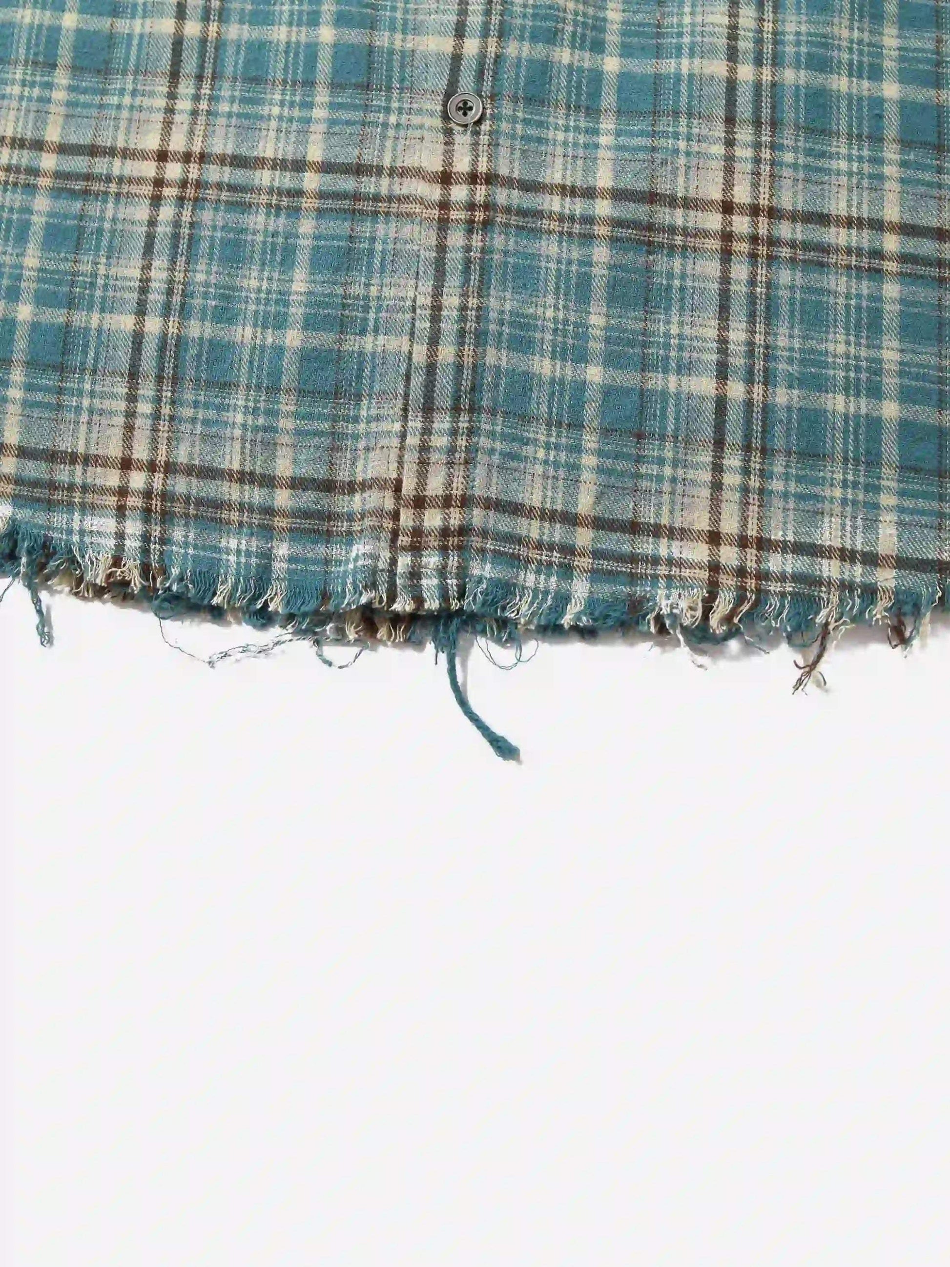 Disguisen Street Style Raw Edge Long Sleeve Shirt