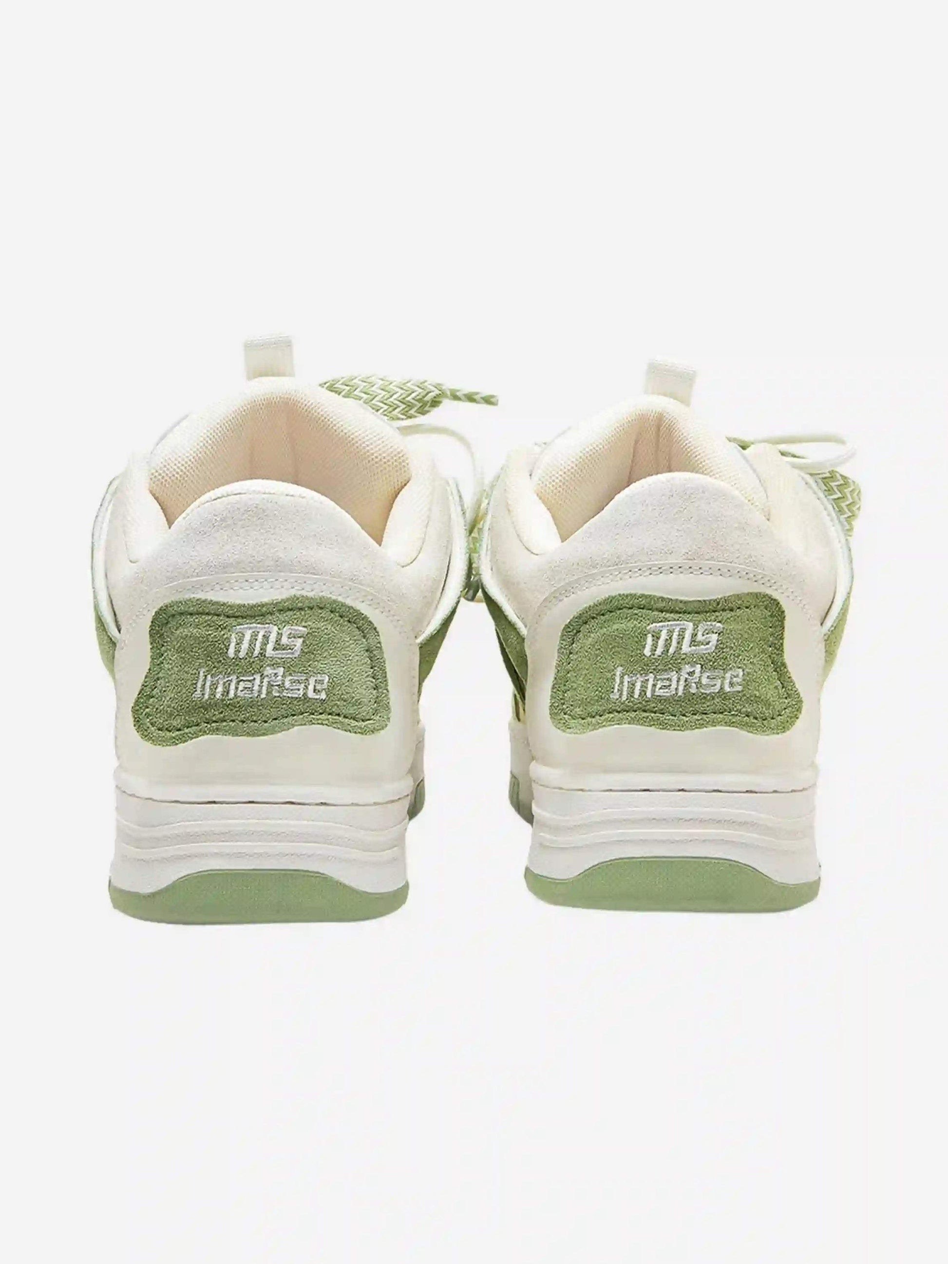 Disguisen Street Rap Sneakers With Thick Sole Structure Design