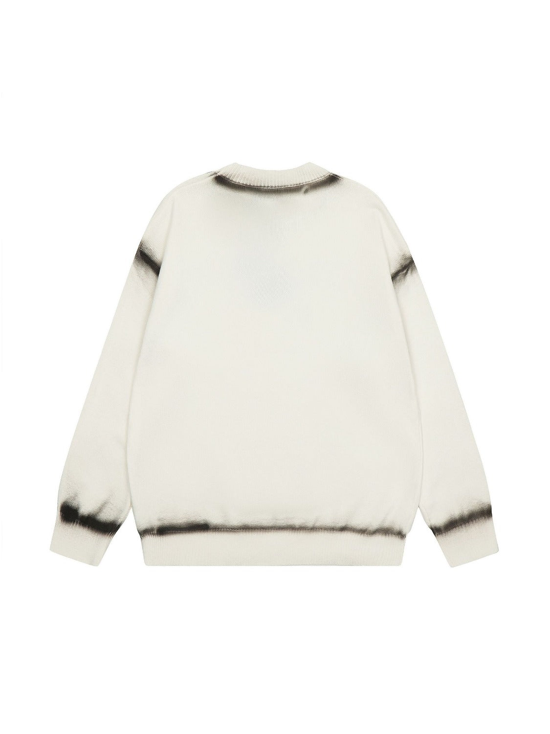 High Street Spray Paint Letter Print Sweater