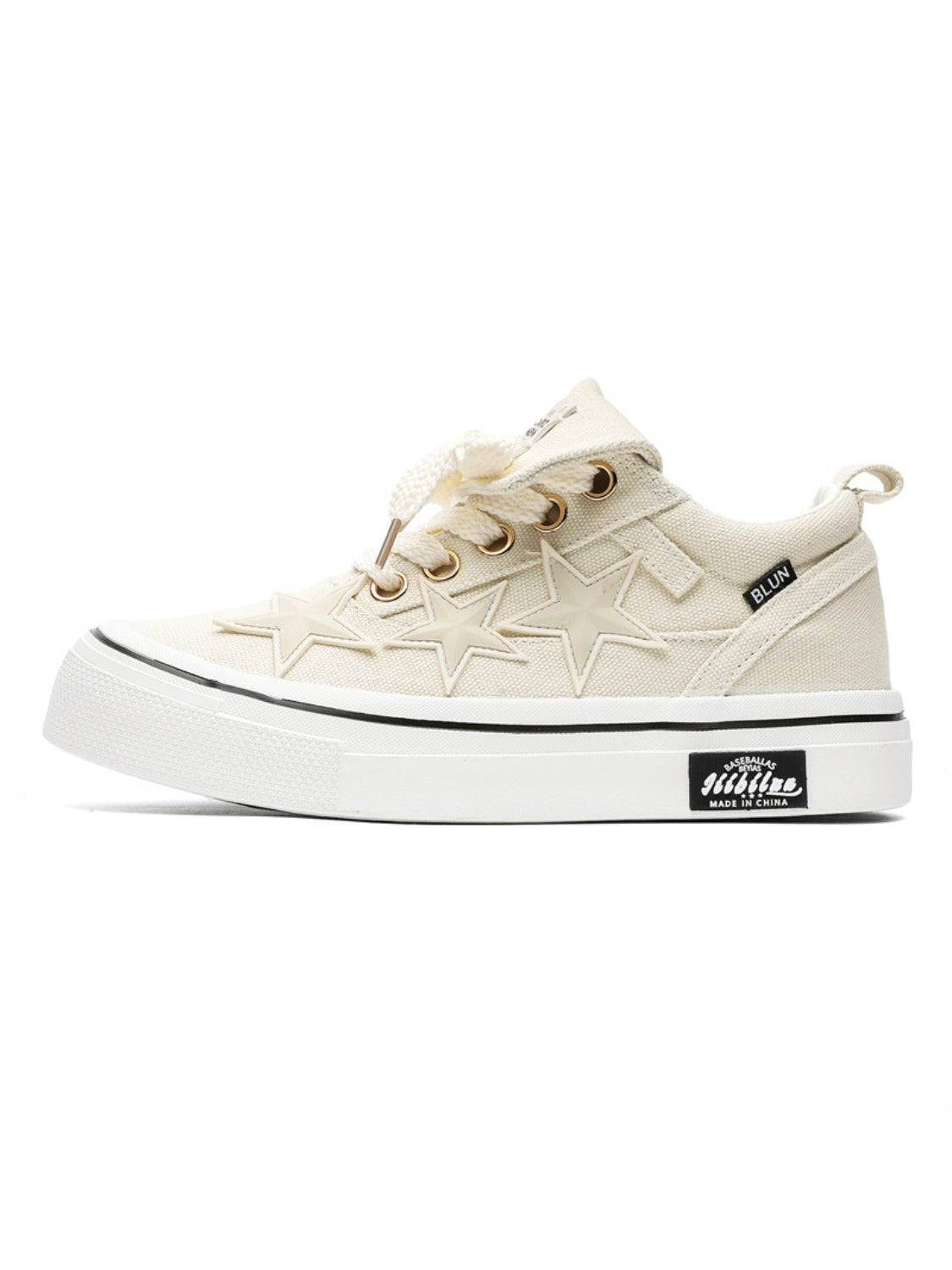 Star Patch Canvas Sneakers
