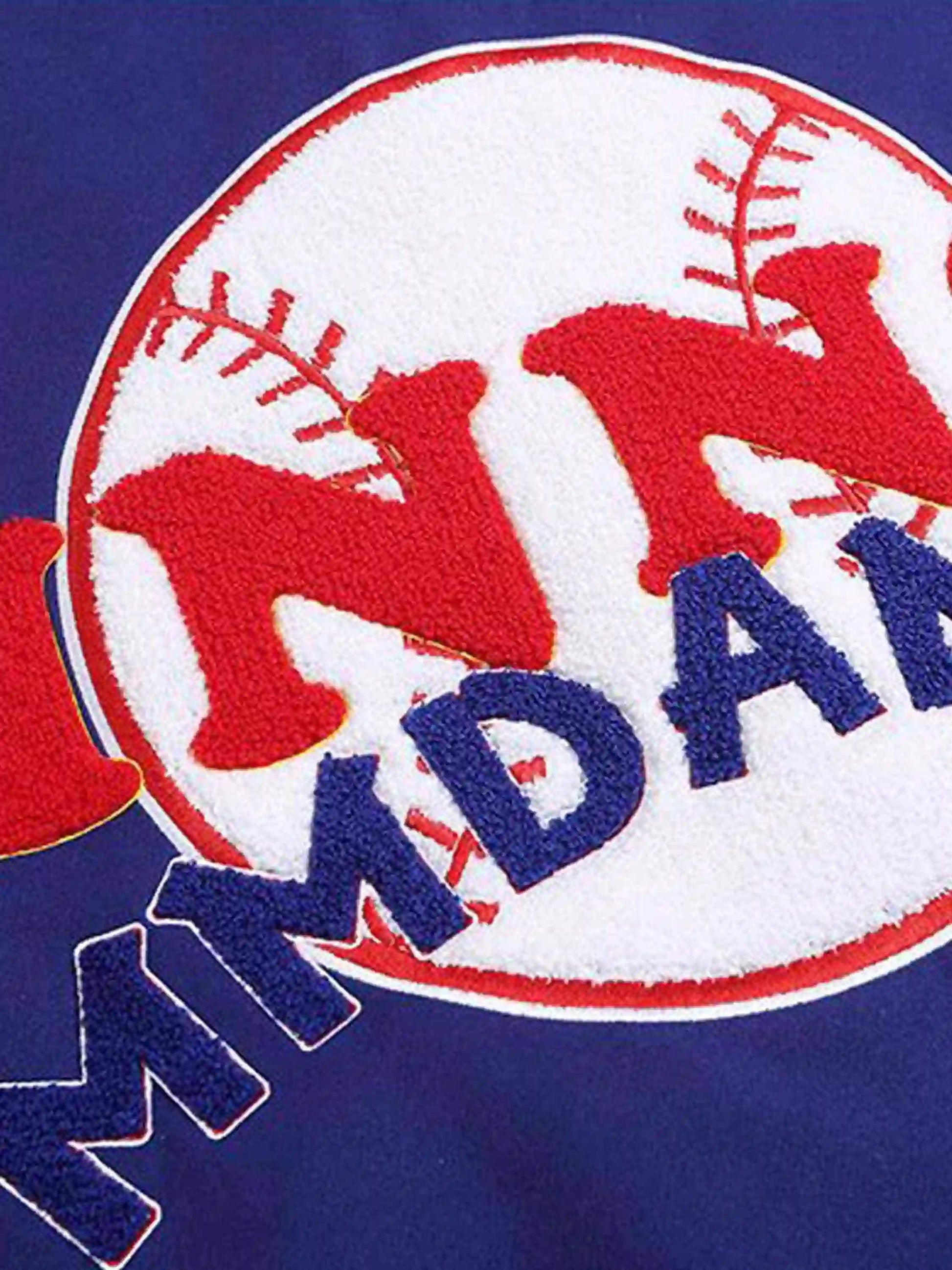 Disguisen Street Patchwork Embroidered Baseball Jacket