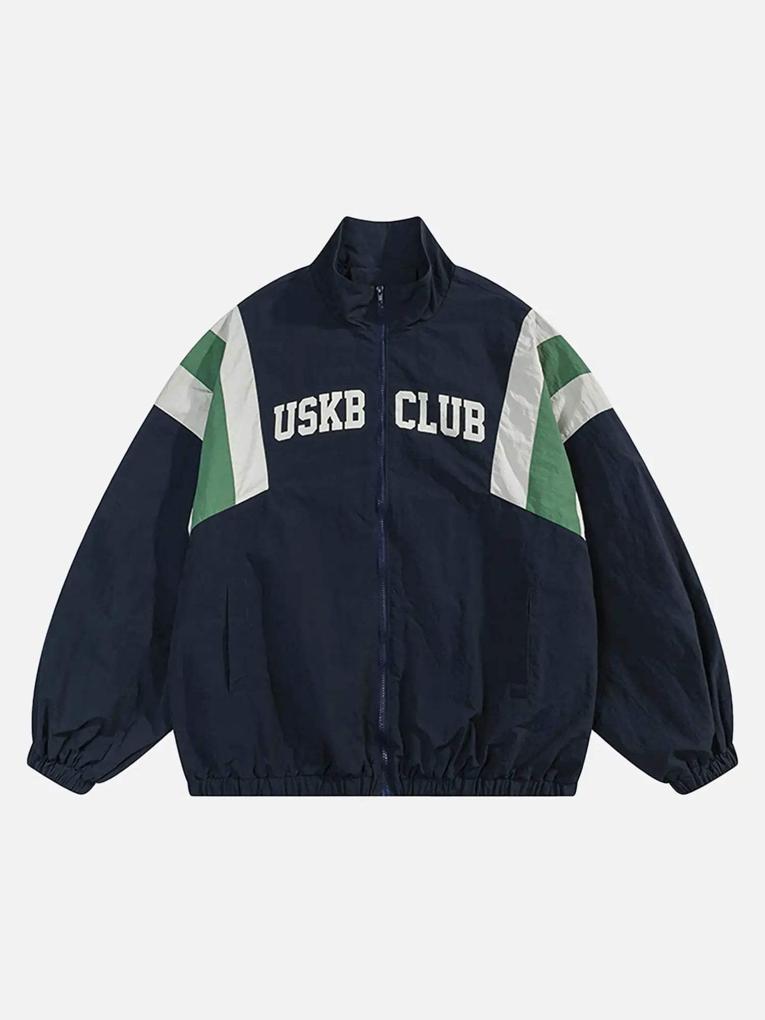 Disguisen Patchwork Contrasting Windbreaker Jacket
