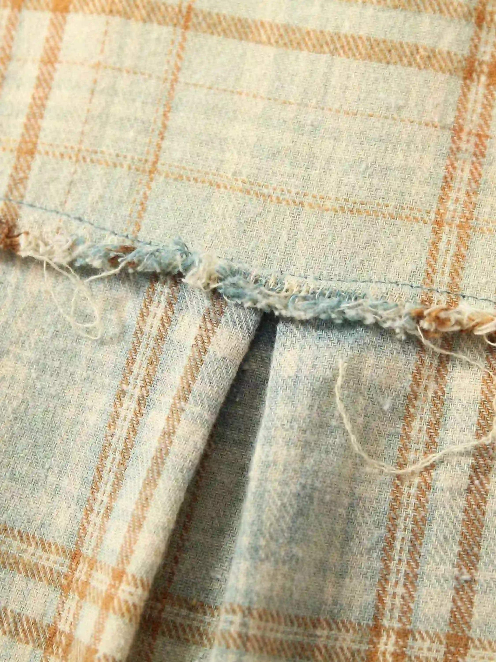 Disguisen Street Style Raw Edge Long Sleeve Shirt