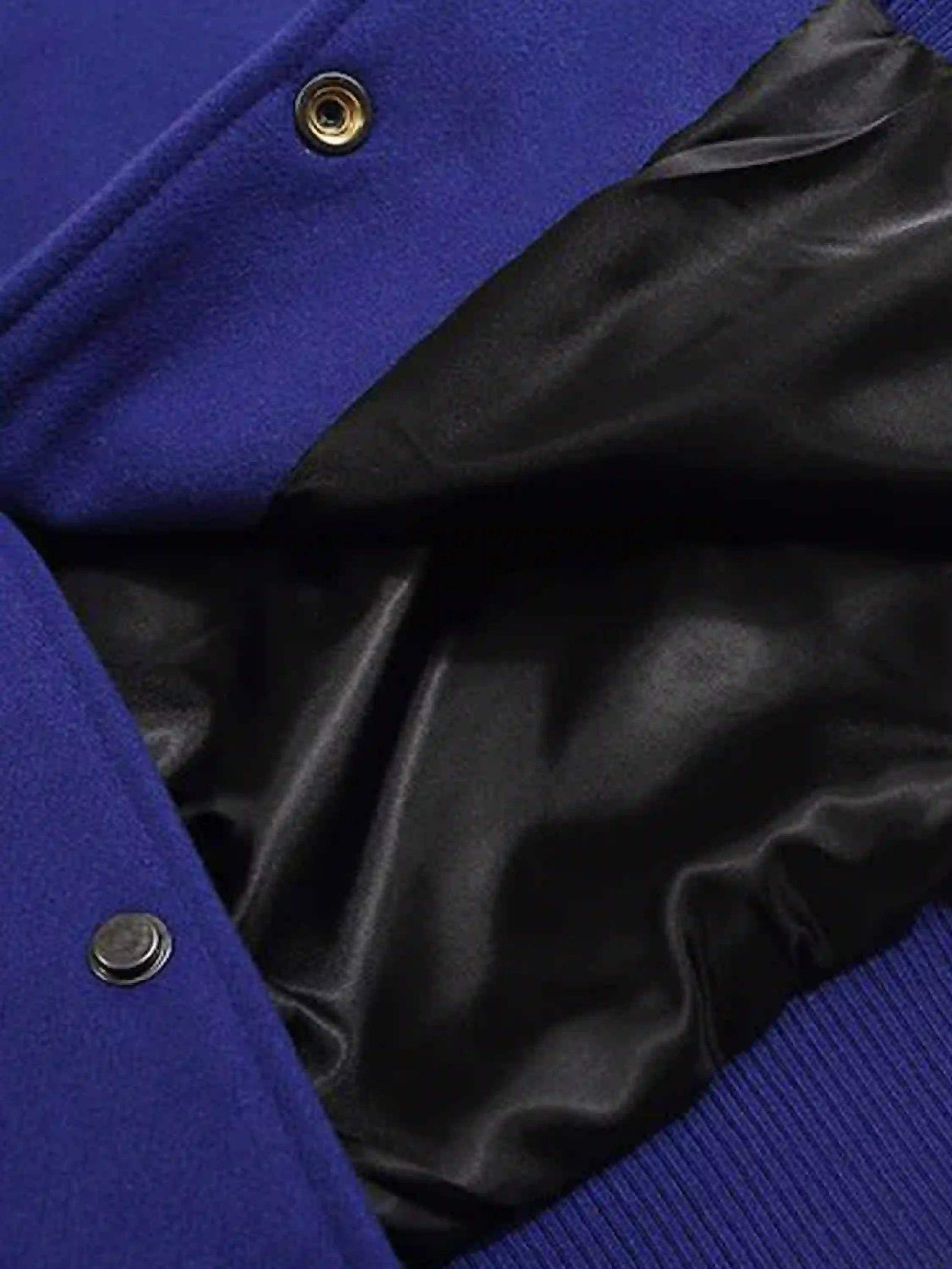 Disguisen Street Patchwork Embroidered Baseball Jacket