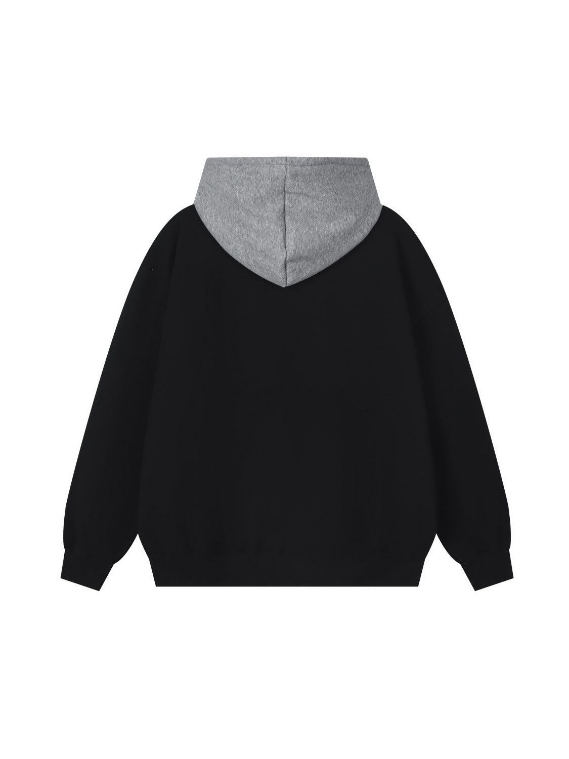 High Street Letter Print Collision Color Hoodie