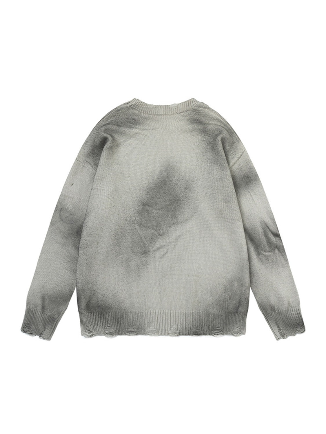 High Street Ripped Letter Print Sweater