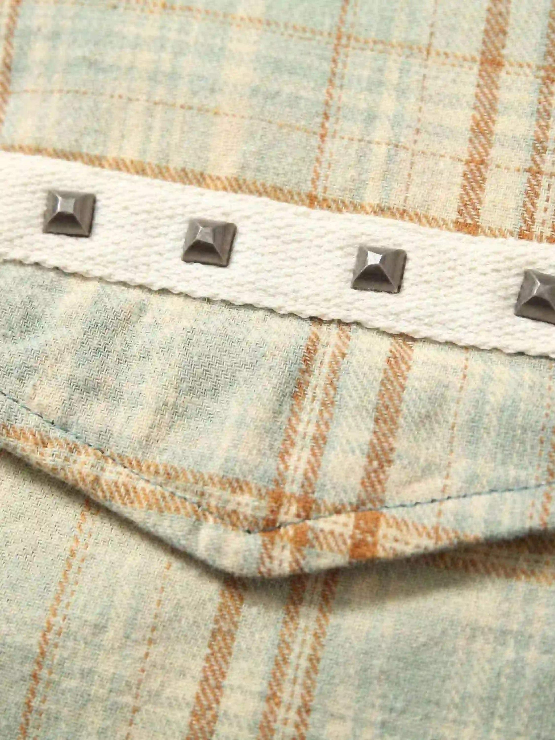 Disguisen Street Style Raw Edge Long Sleeve Shirt