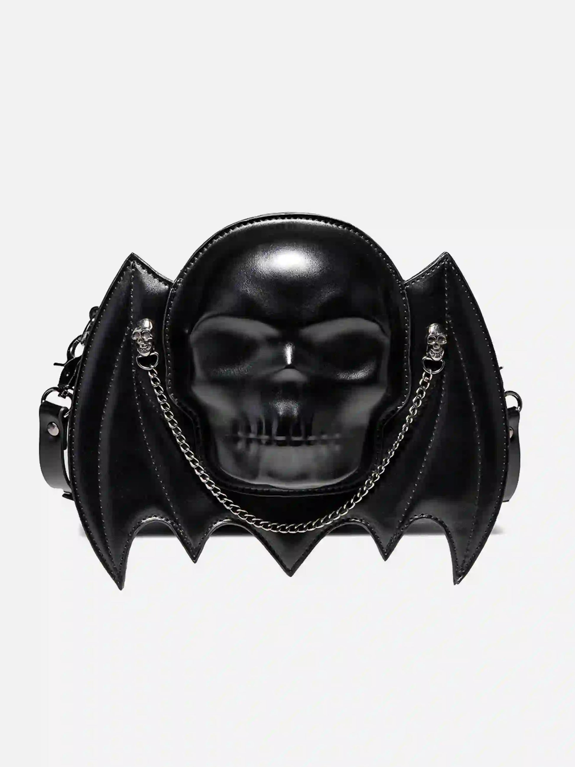 Skull Bat Chain Shoulder Bag