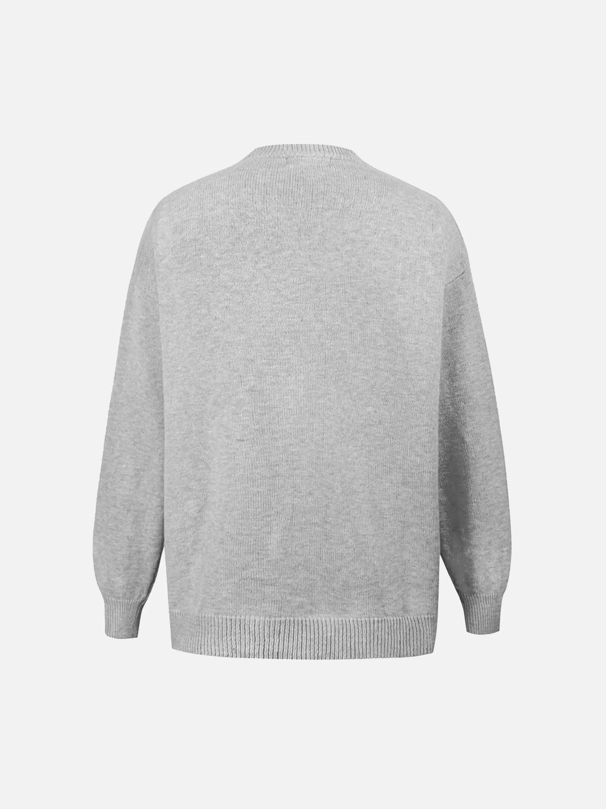 Jacquard Bathing Duck Crewneck Sweater