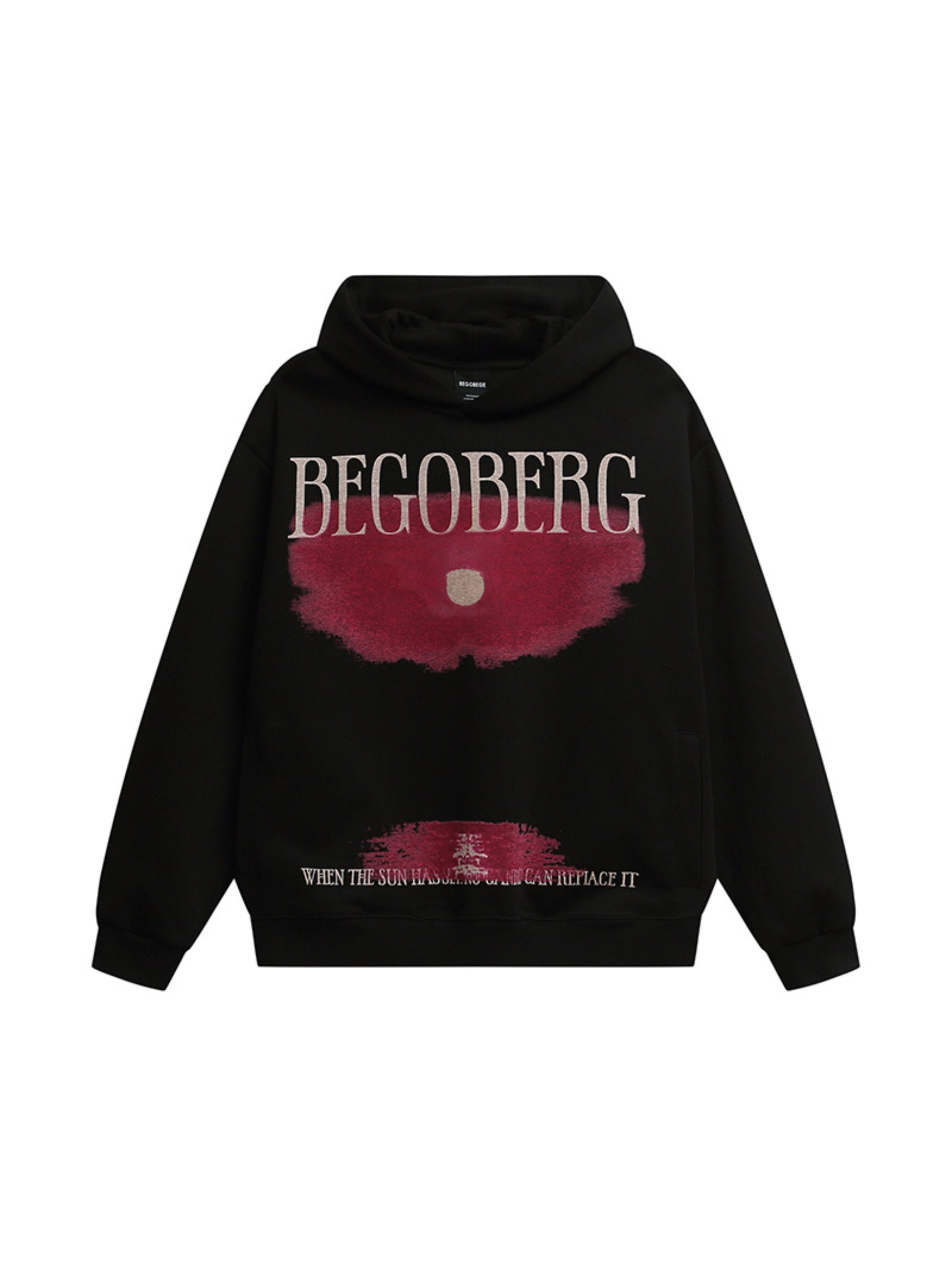 Vintage Sunset Print Hoodie