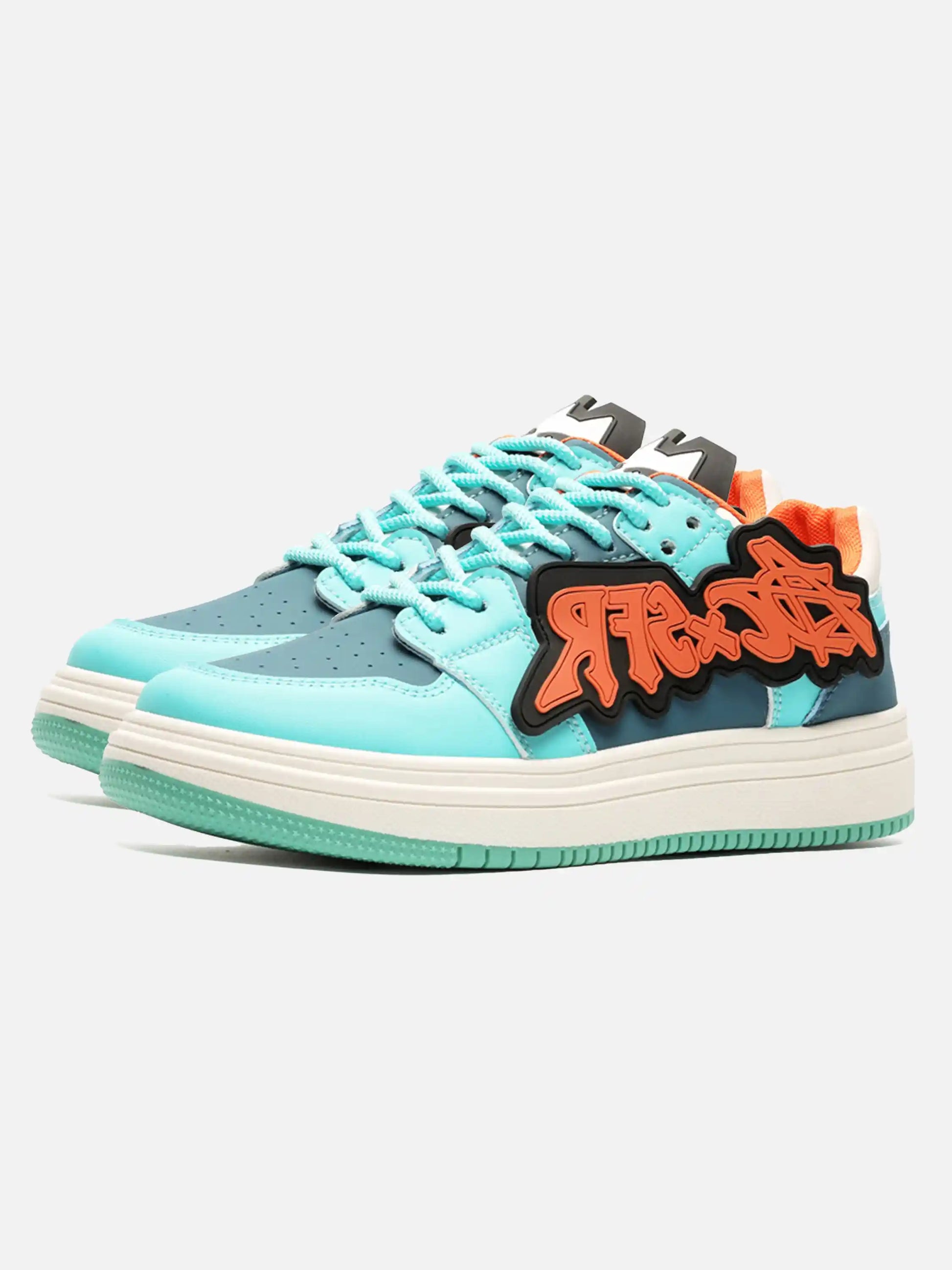 Disguisen Vintage Contrast Color Patch Sneakers