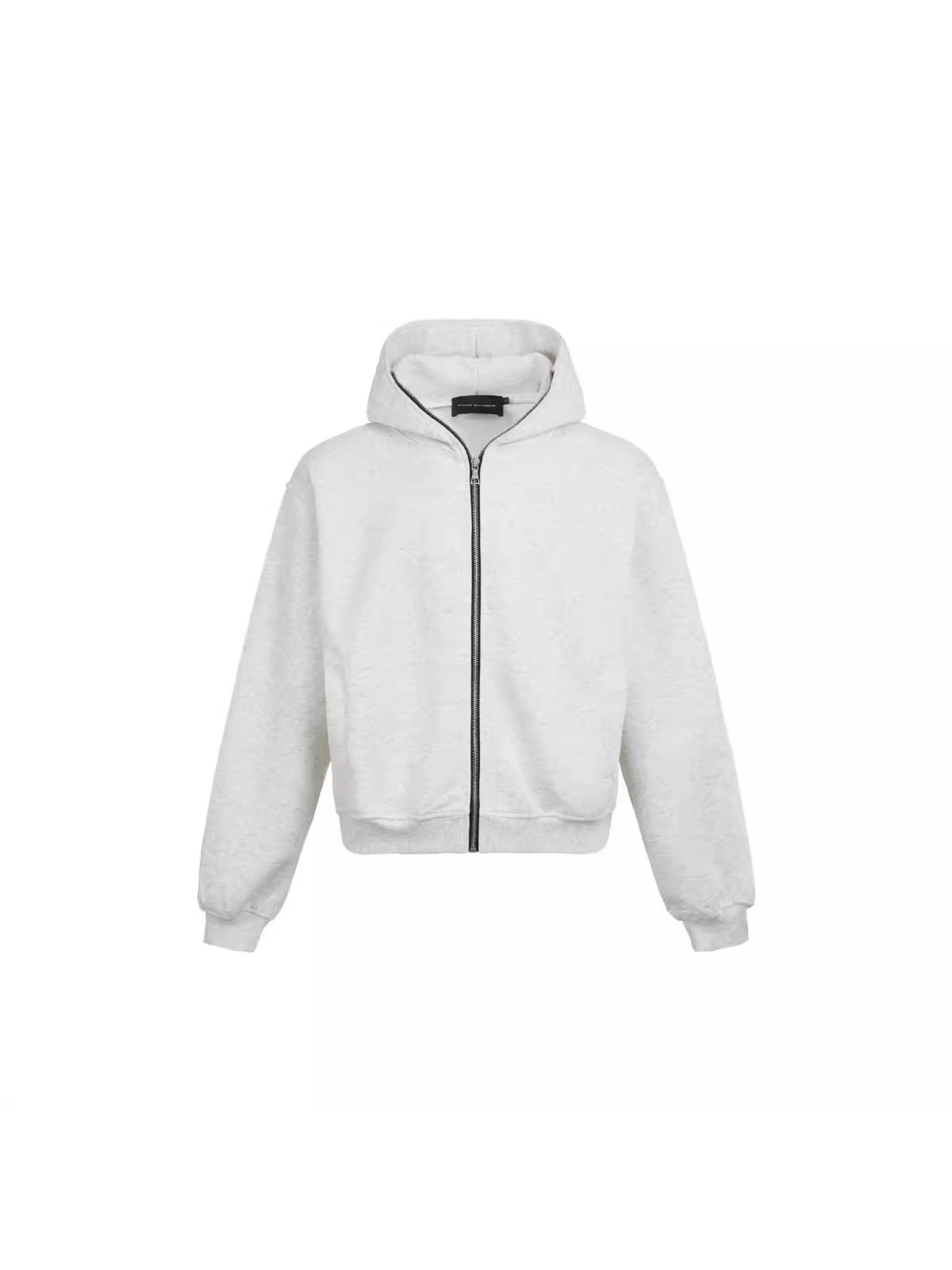 Simple Solid Color Zipper Hoodie
