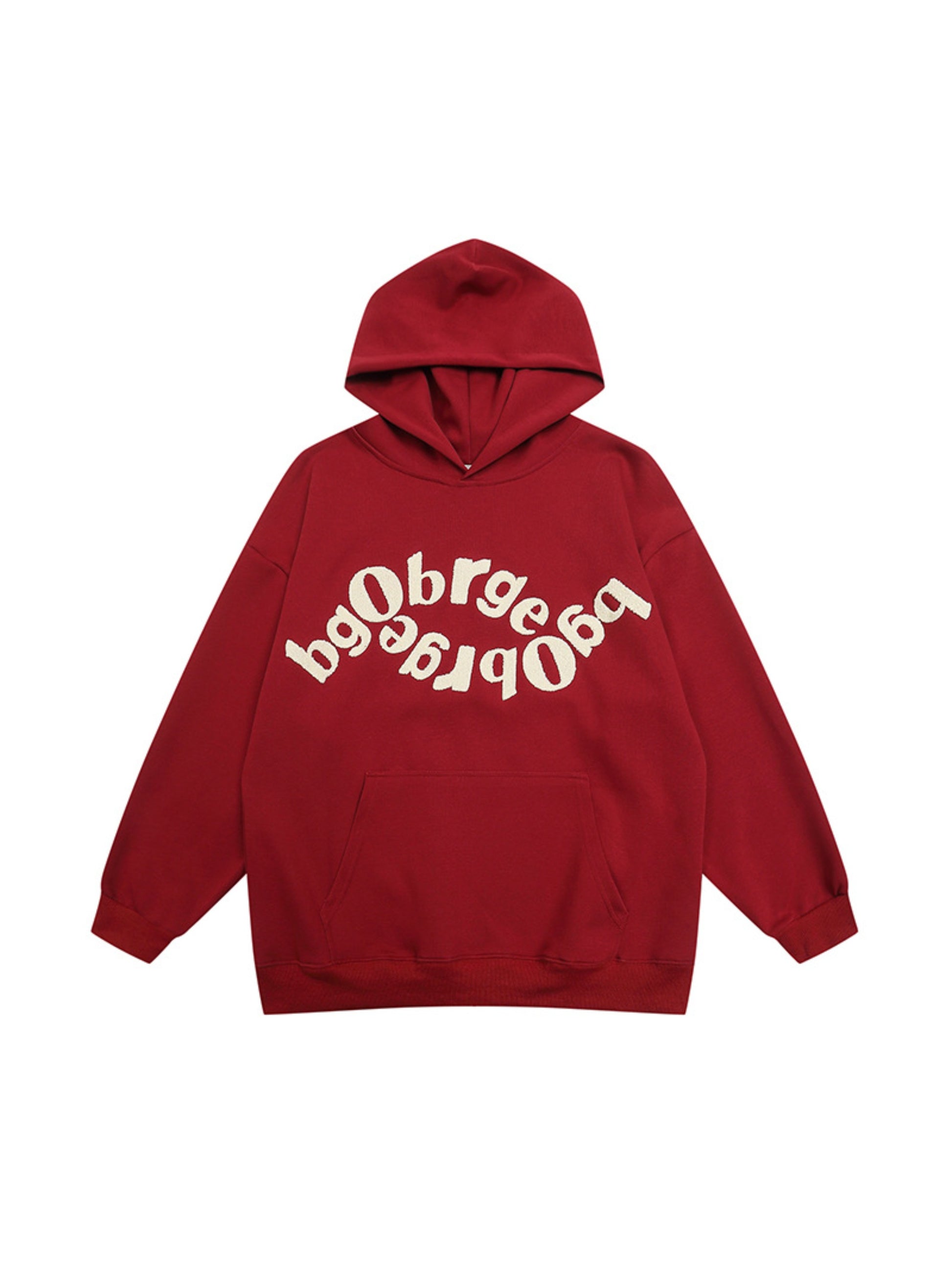 Vintage Letters Towel Embroidery Hoodie