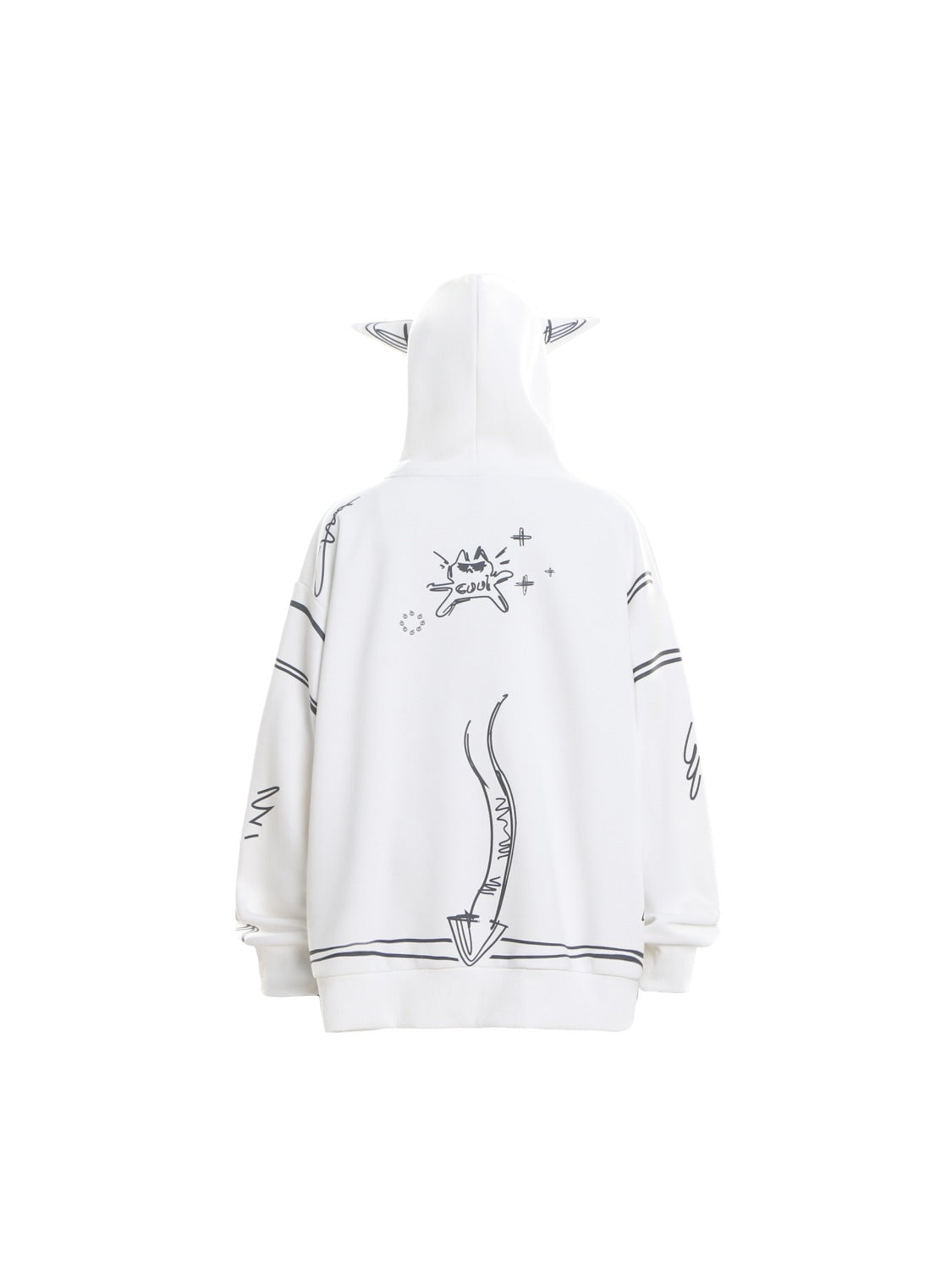 Horn Hand-painted Hoodie
