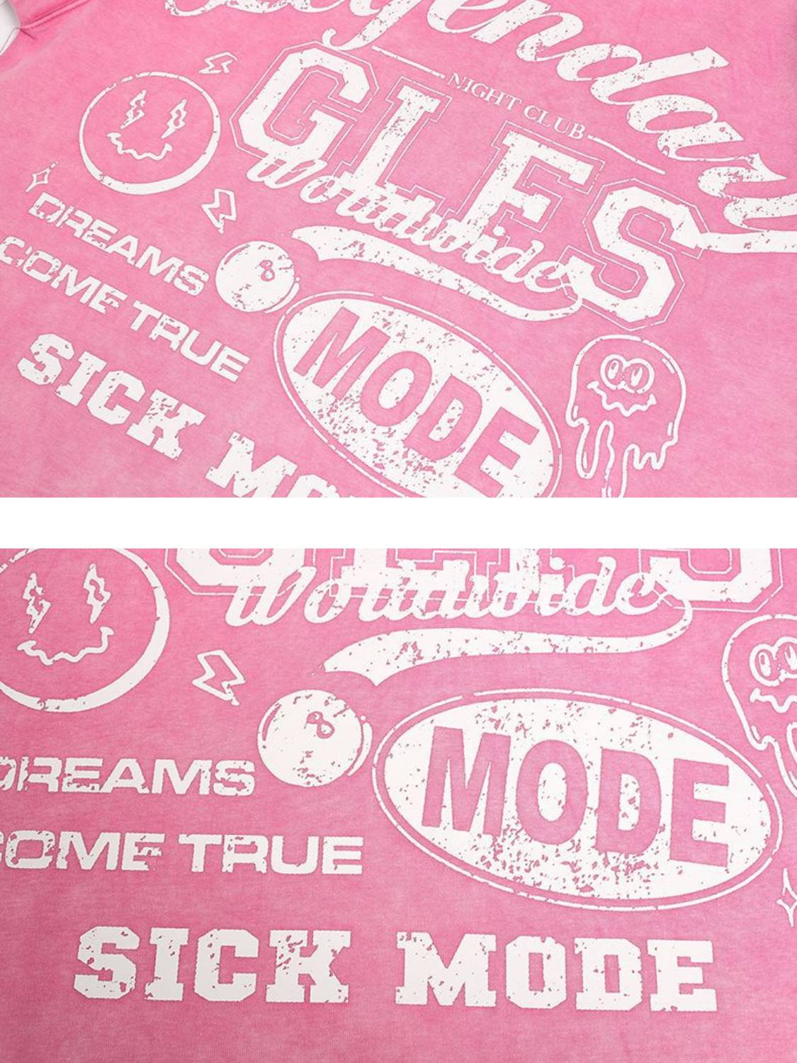 High Street Print Letter Hoodie