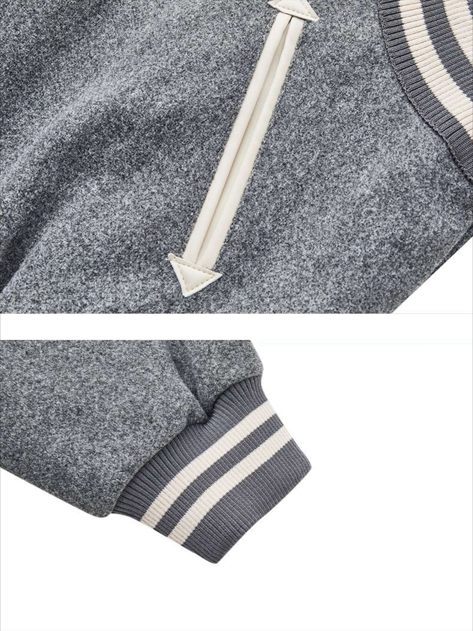 Letter Embroidery Leisure Jacket