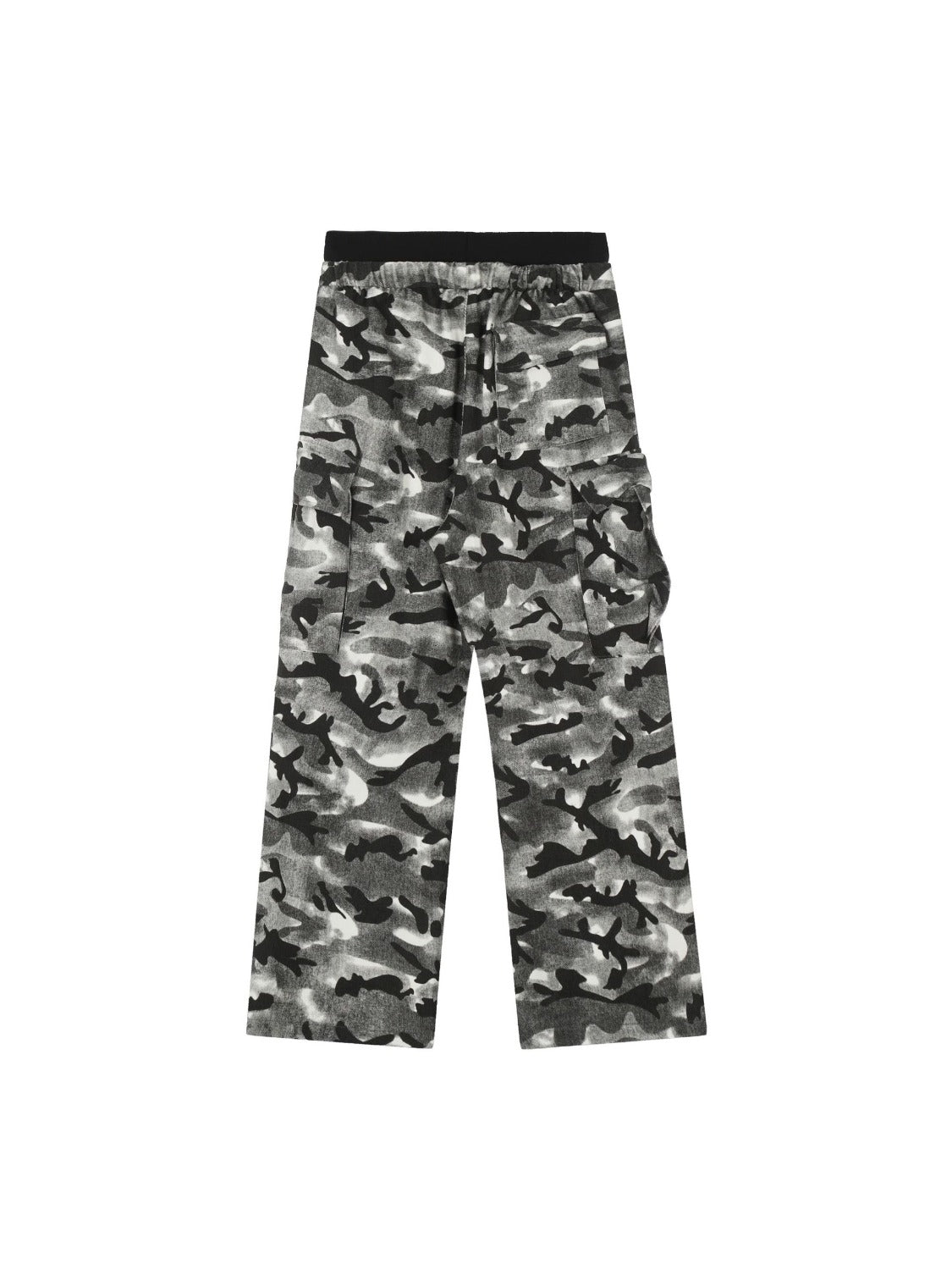 Fake Two-piece Camouflage Drawstring Cargo Pants