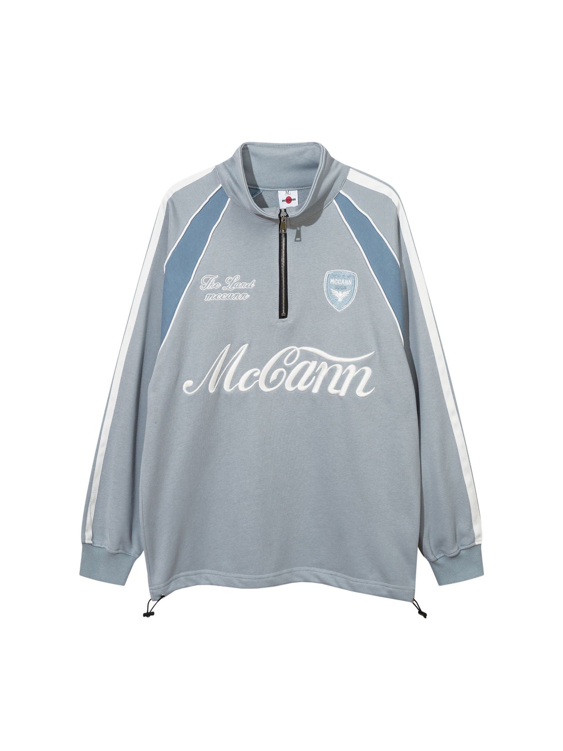 Retro Color-block Racing Sweatshirt