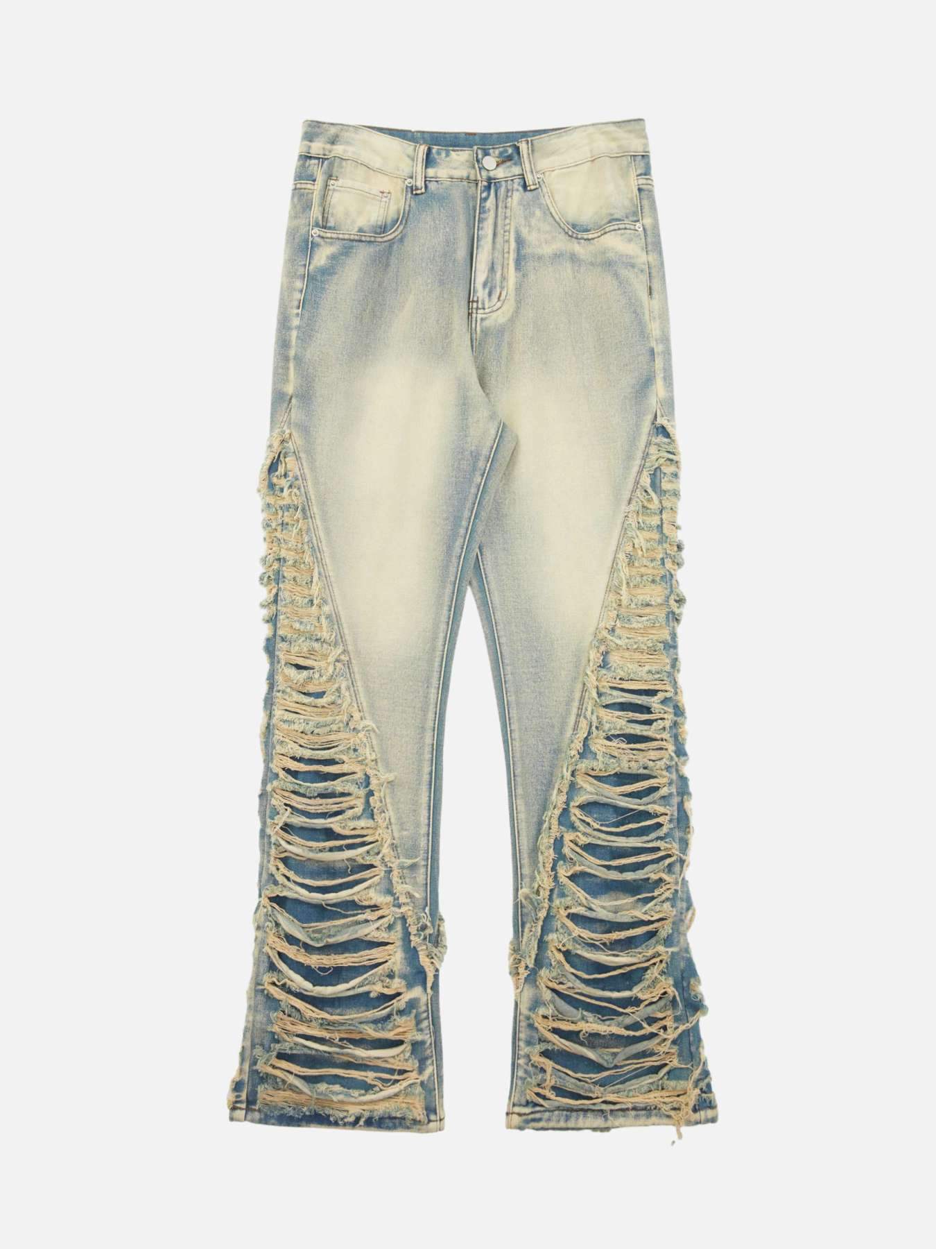Disguisen Ripped Double Straight Jeans