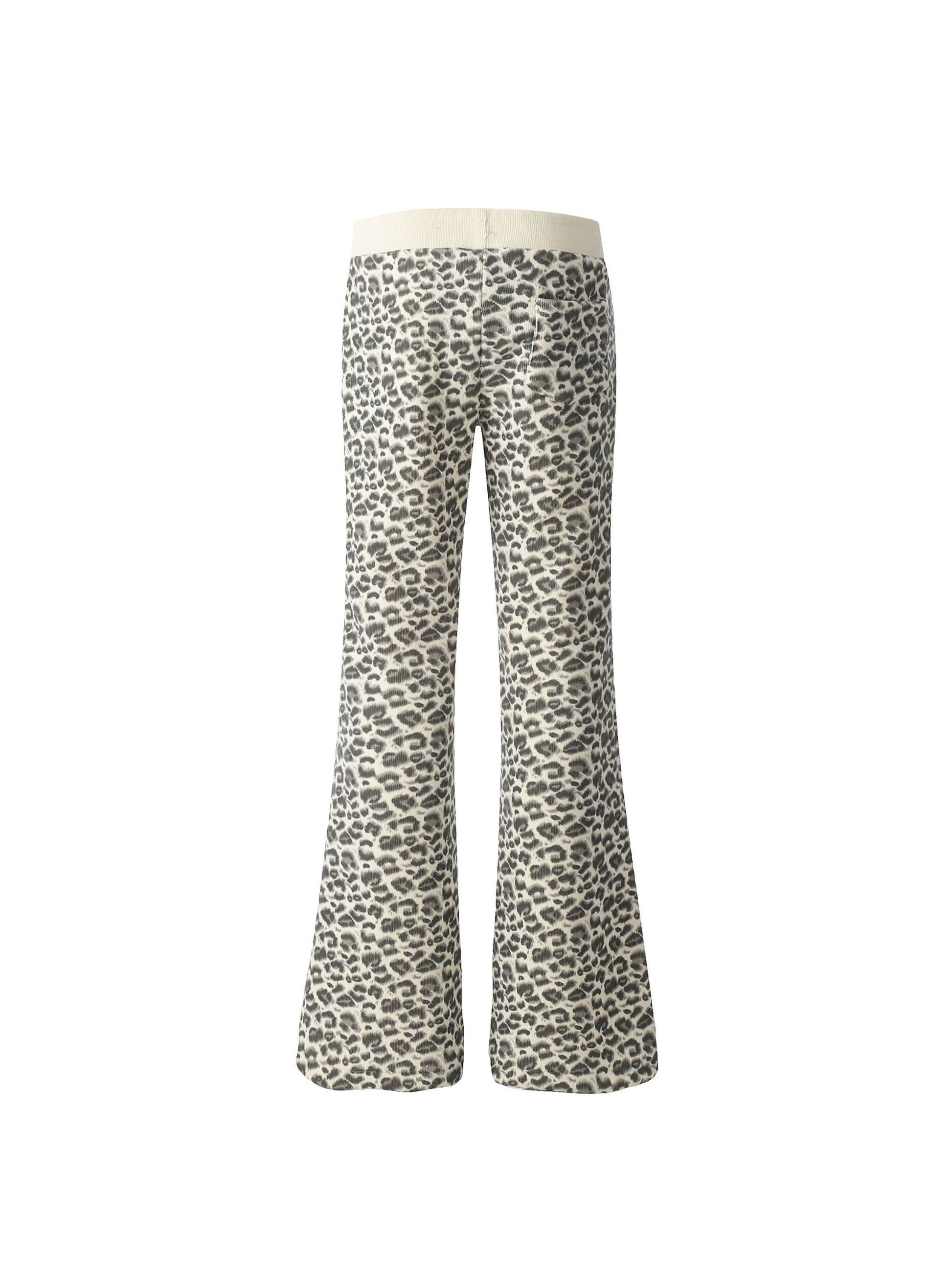 Vinatge Leopard Horn Fleece Pants