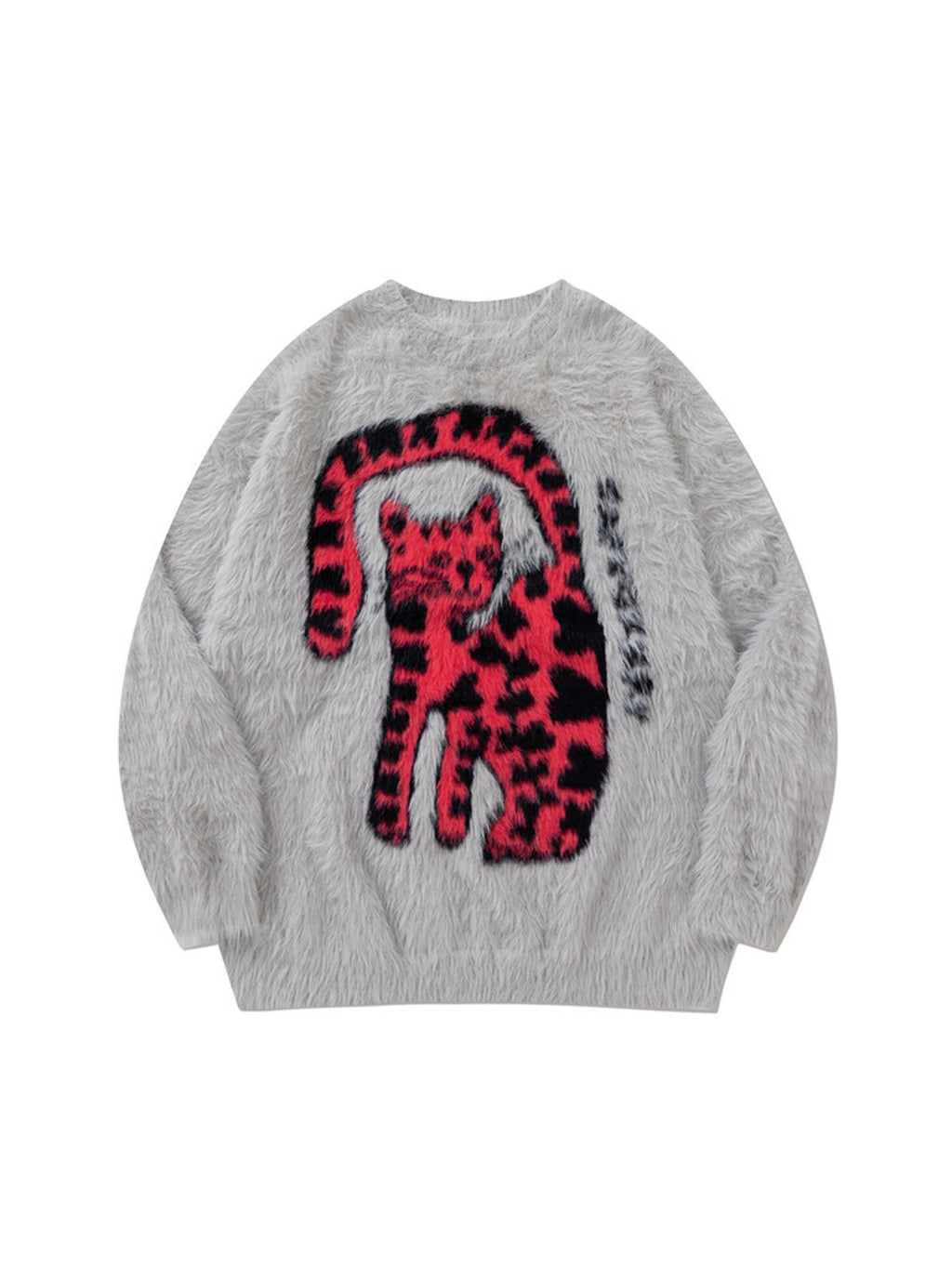 Abstract Leopard Sweater