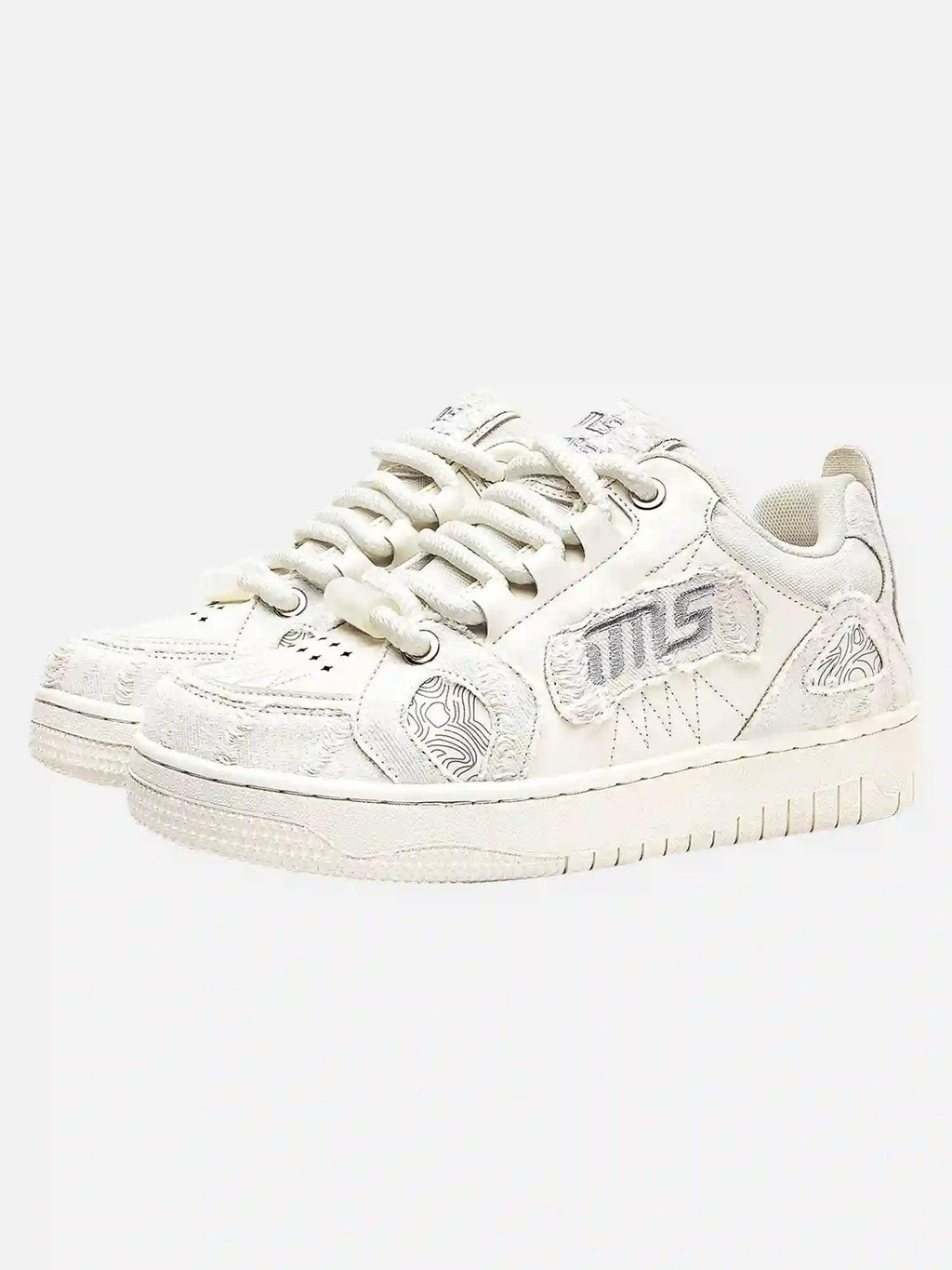 Disguisen American Trendy Embroidered Letter Sneakers