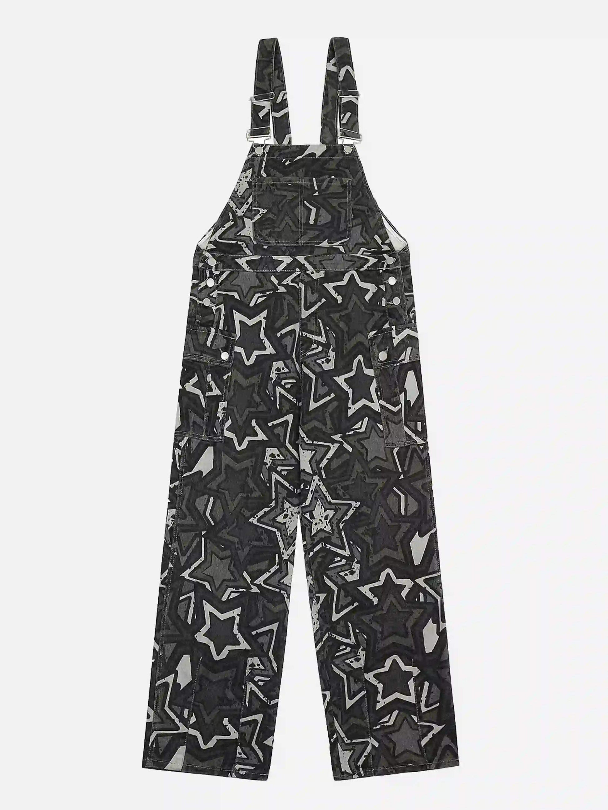 Disguisen American Retro Starry Sky Overalls
