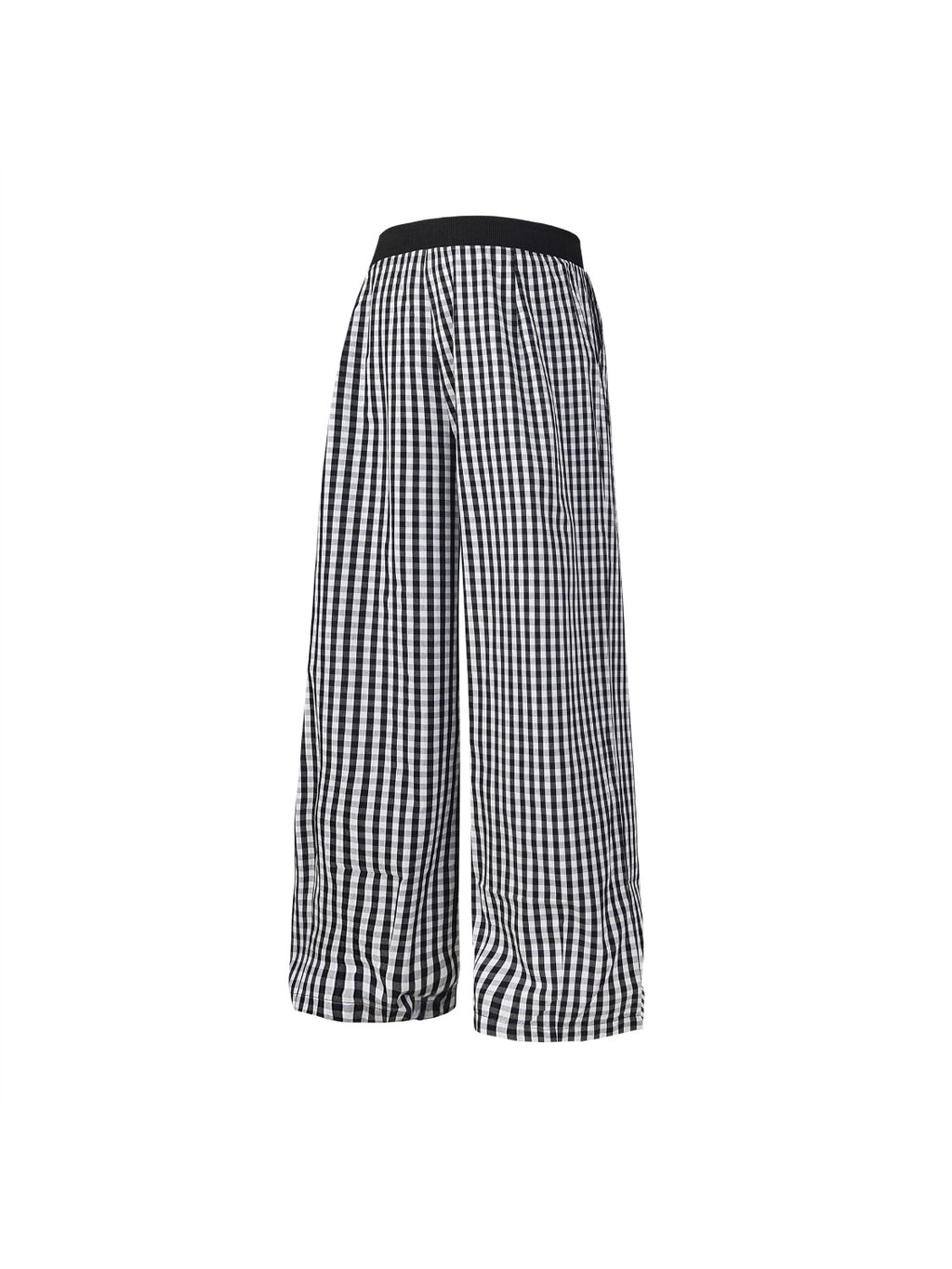 Baggy Patchwork Plaid Sweatpants