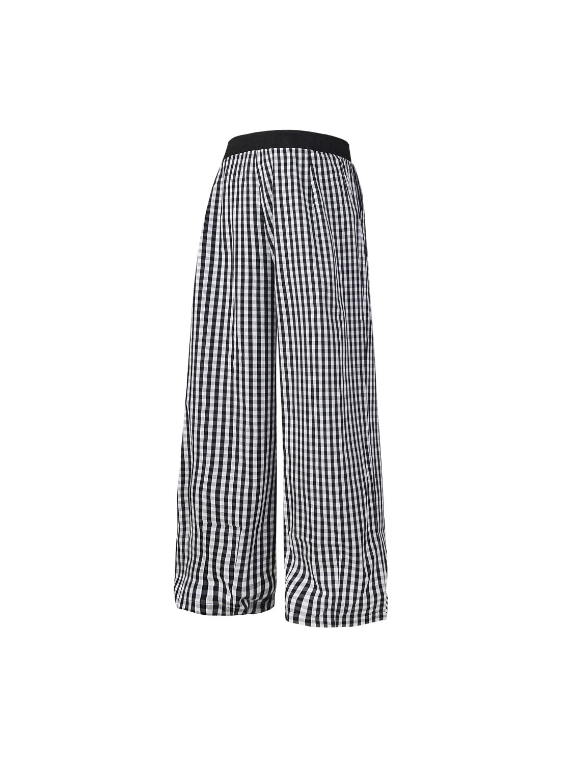 Baggy Patchwork Plaid Sweatpants