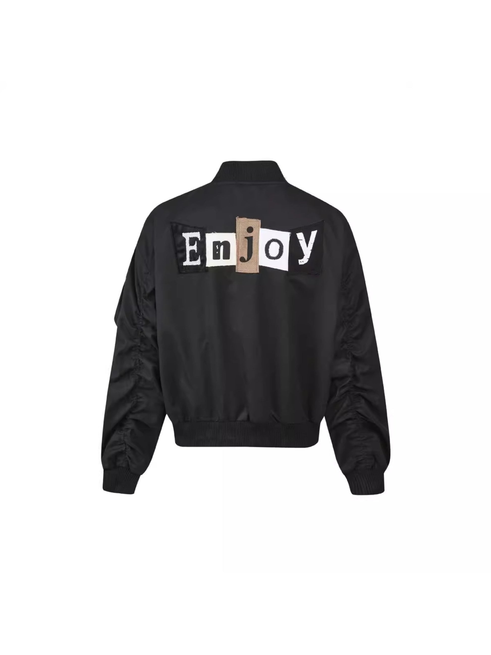 Patchwork Bomber Jacket