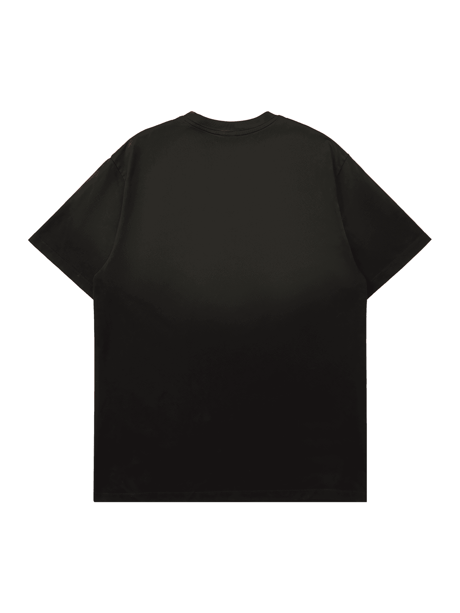 Disguisen Retro Gradient Star Applique Embroidery Street Rap T-Shirt