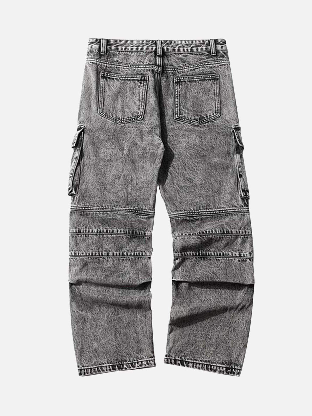 Disguisen Washed And Distressed Multi-pocket Jeans