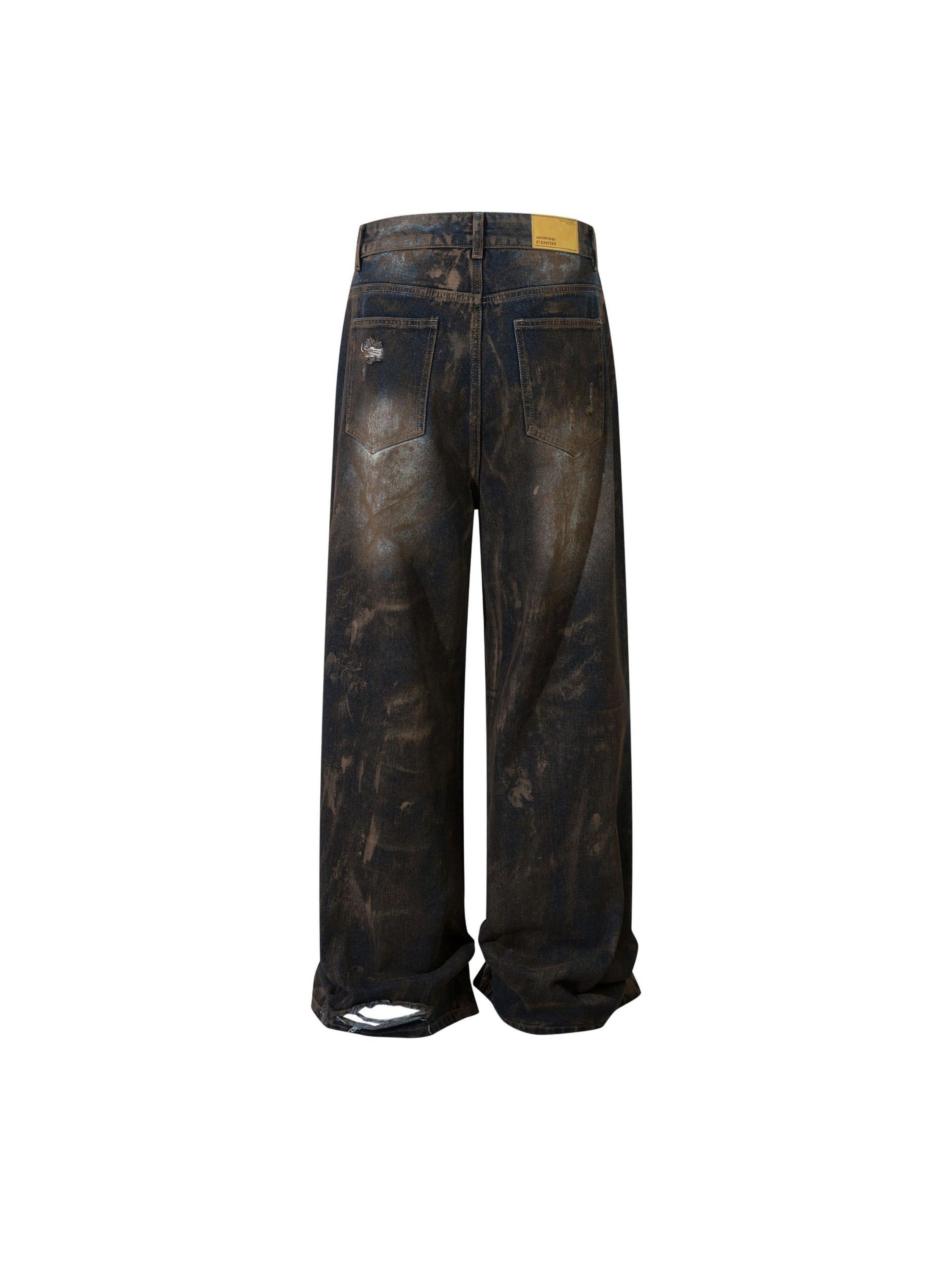 Vintage Ripped Washed Jeans