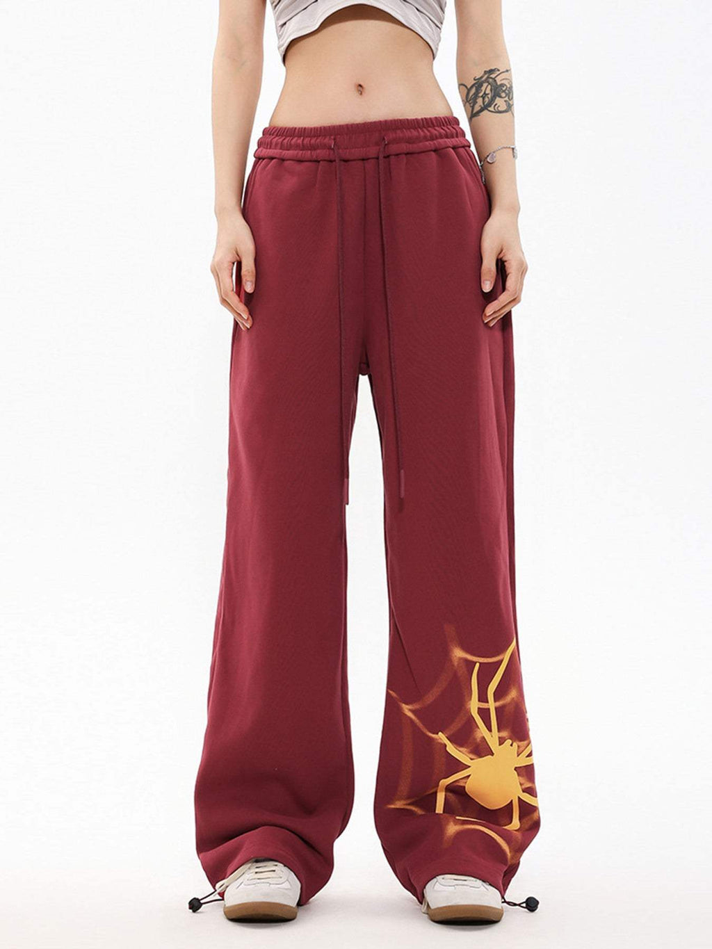 Pantaloni casual con design retrò Disguisen Spider