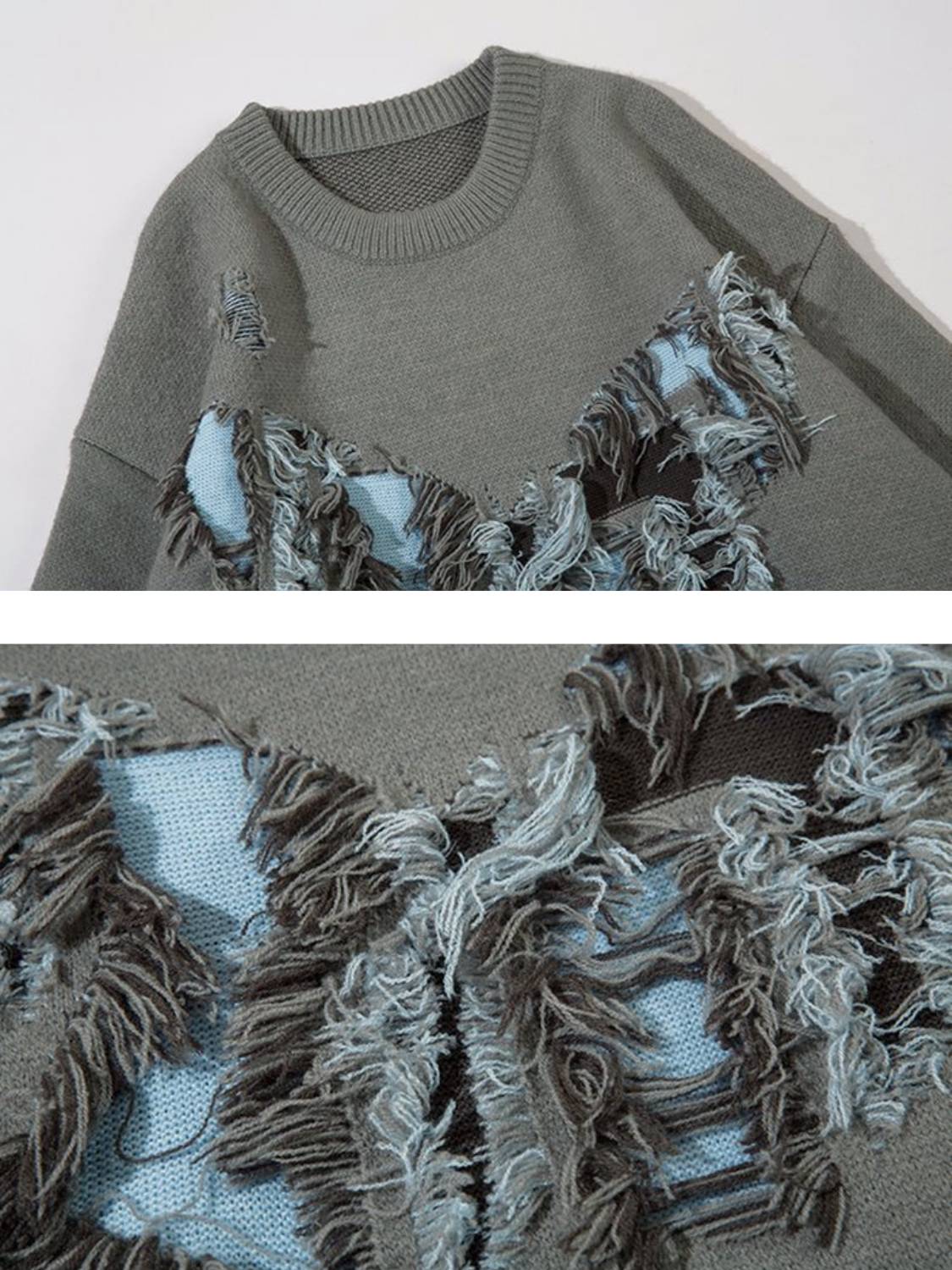 Vintage High Street Ripped Butterfly Sweater