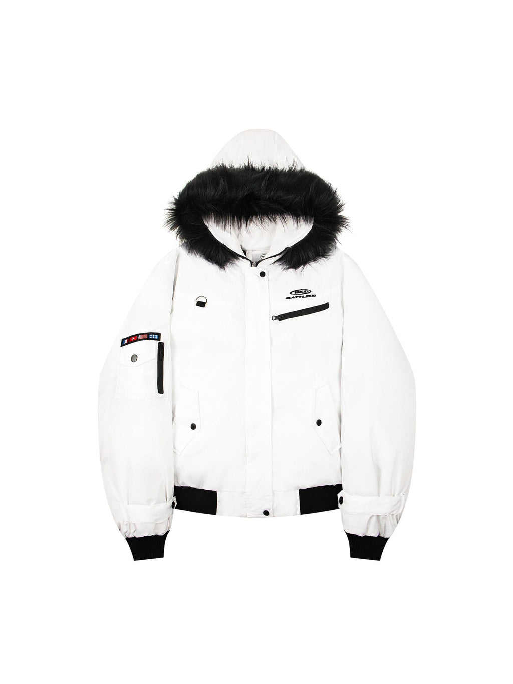 Vintage Detachable Fur Collar Pike Coat