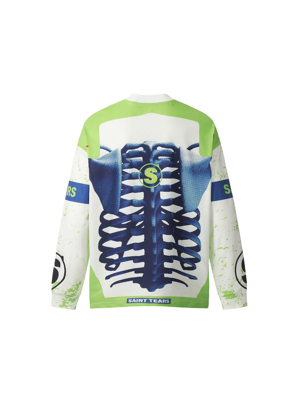 Skull Contrast Print Long Sleeve T-shirt