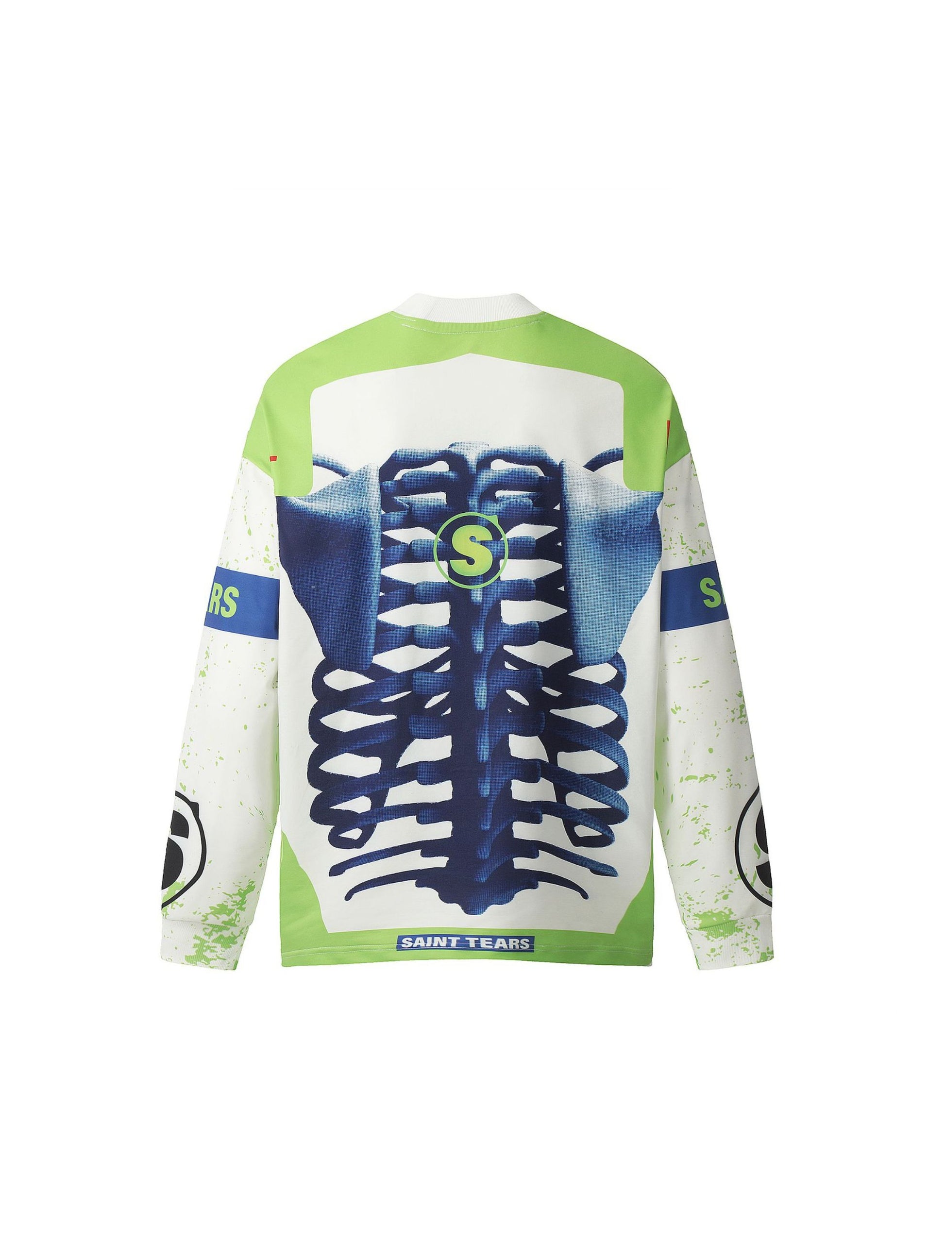 Skull Contrast Print Long Sleeve T-shirt