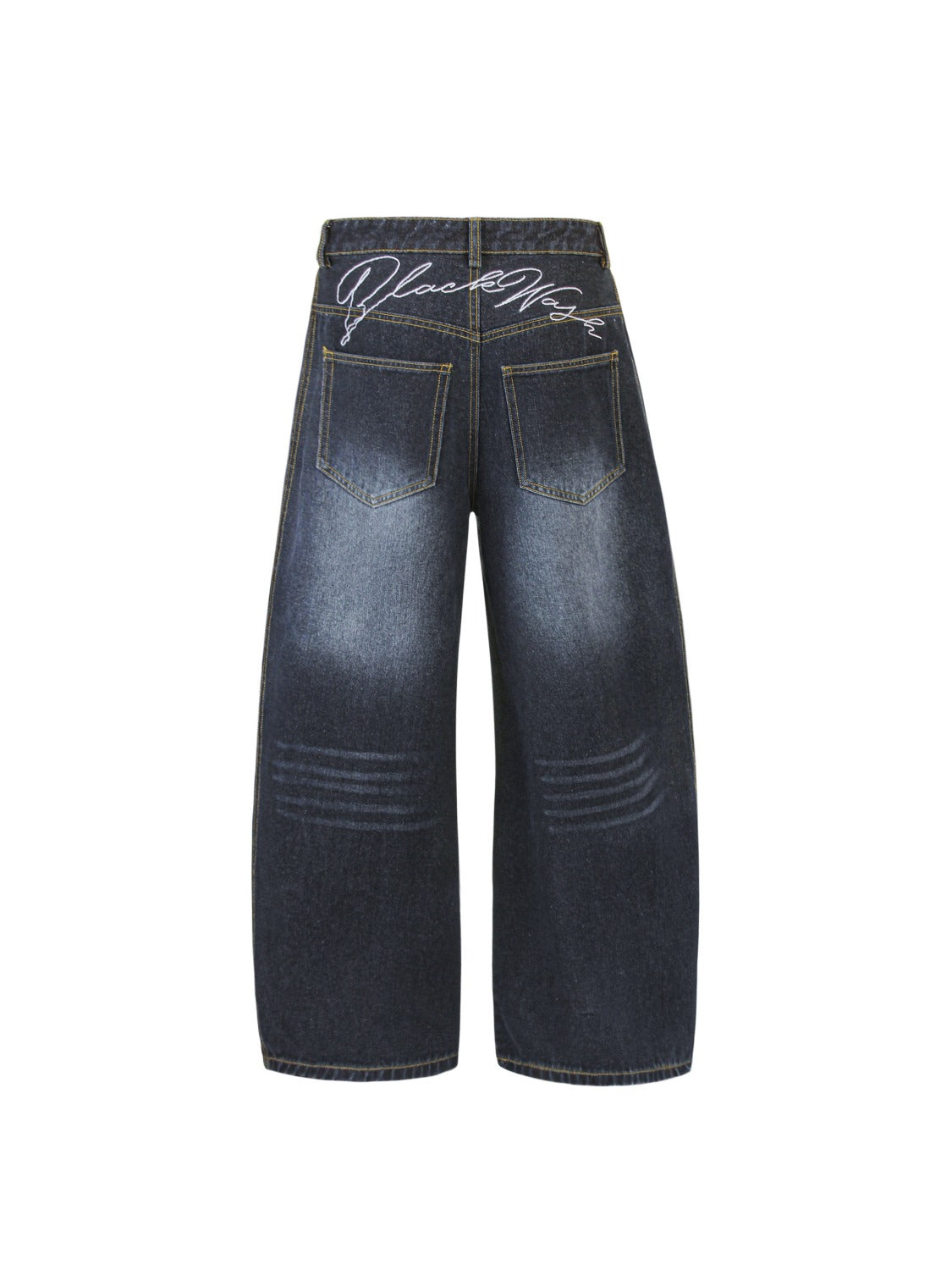 Vintage Curved Distressed Jeans