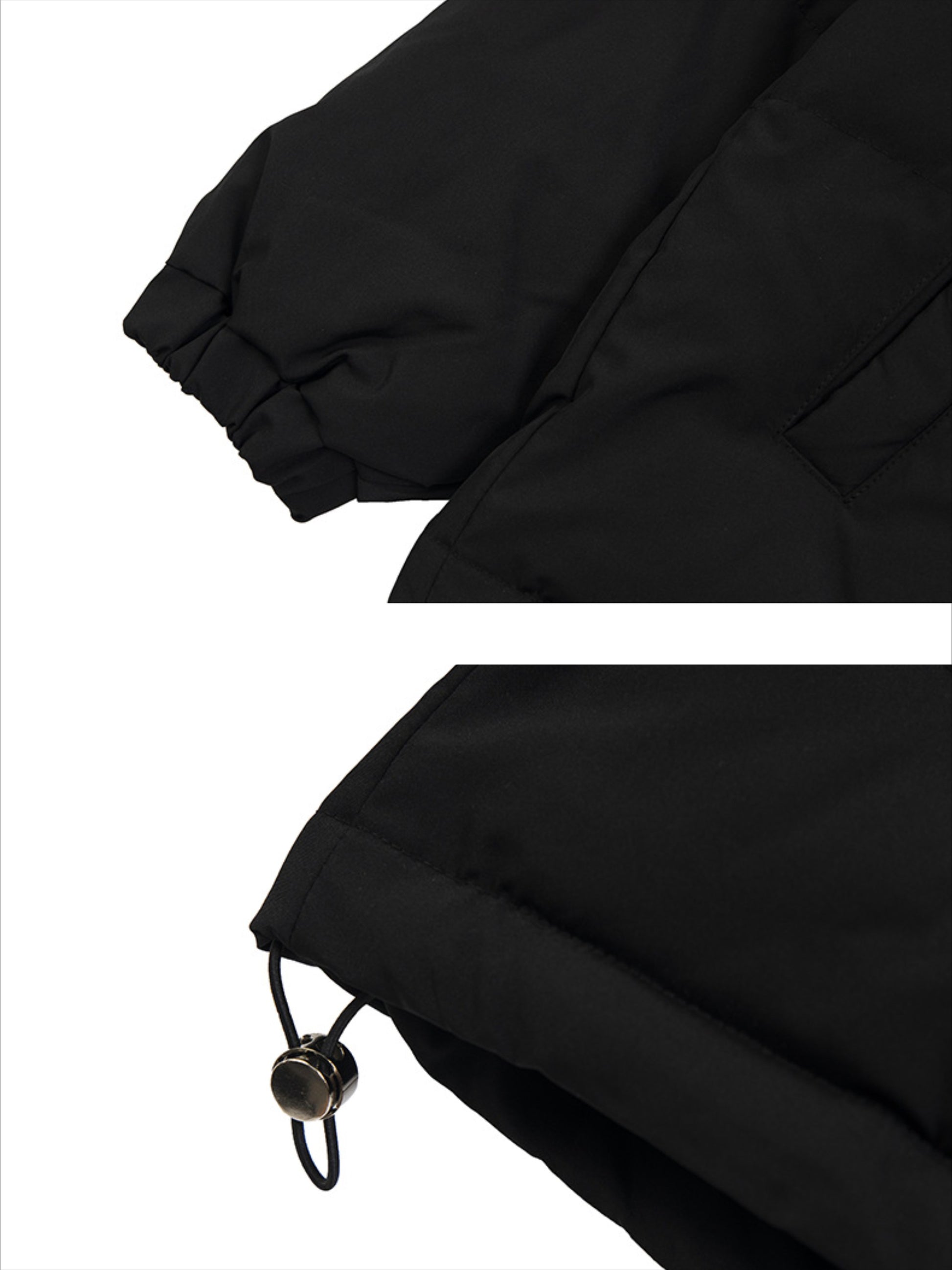 Crescent Print Zip-Up Coat