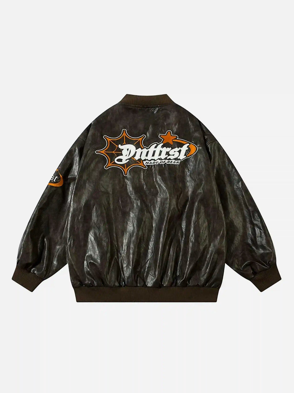 Disguisen American Retro Wax Motorcycle Baseball Jacket