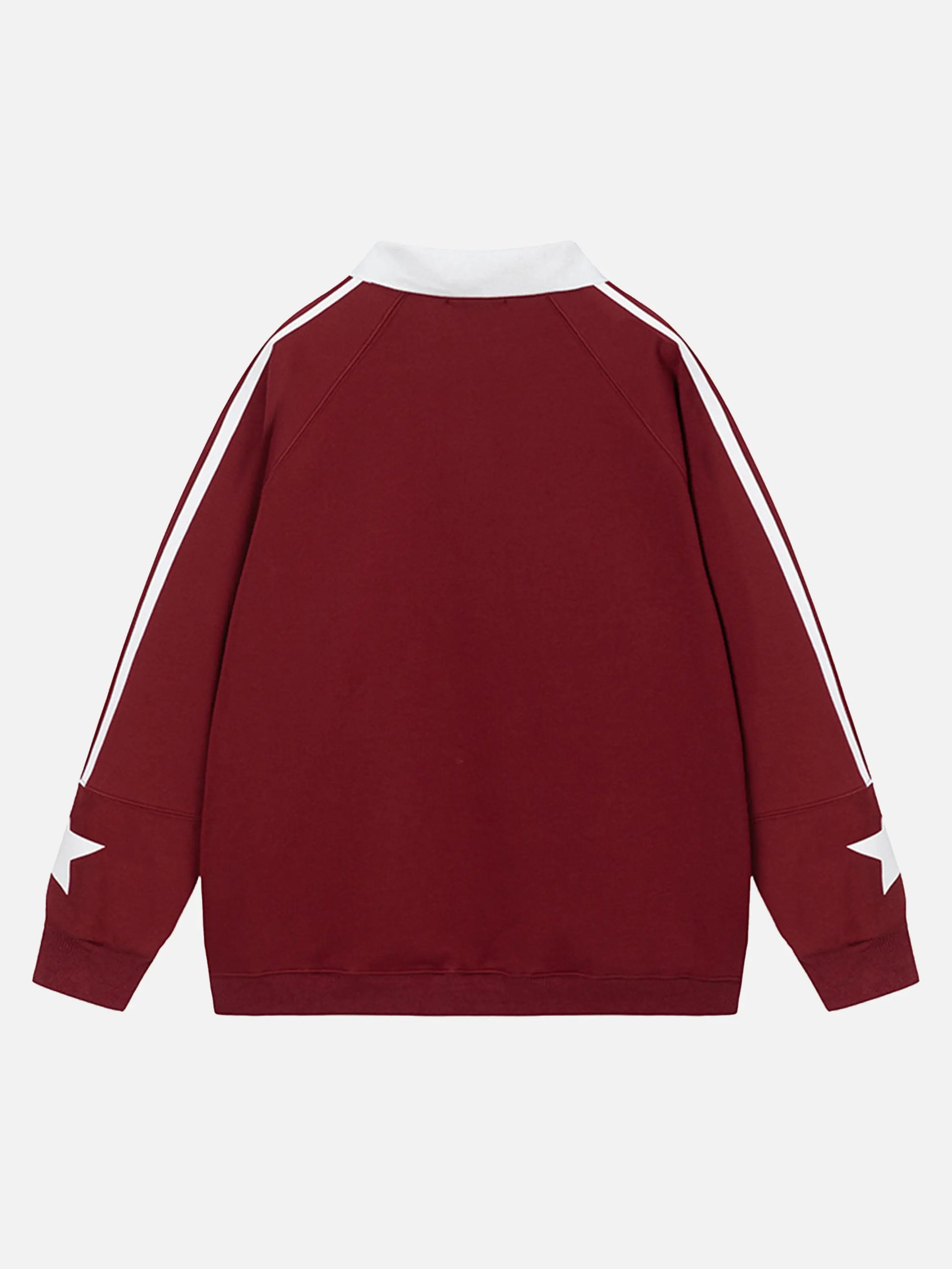 Patchwork Embroidered Thickened Sweatshirt