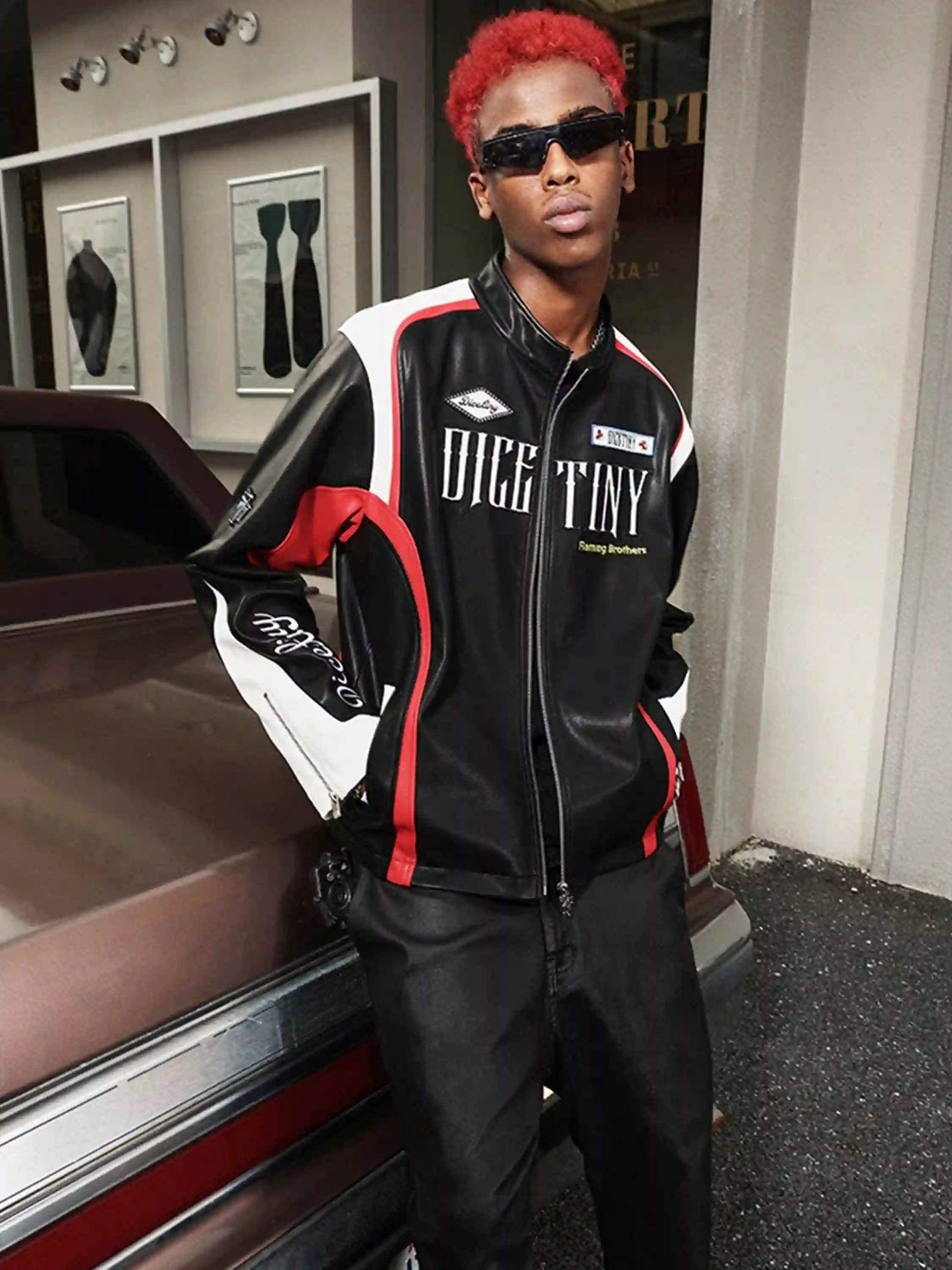 Disguisen American Hip-Hop Motorcycle Coach Jacket