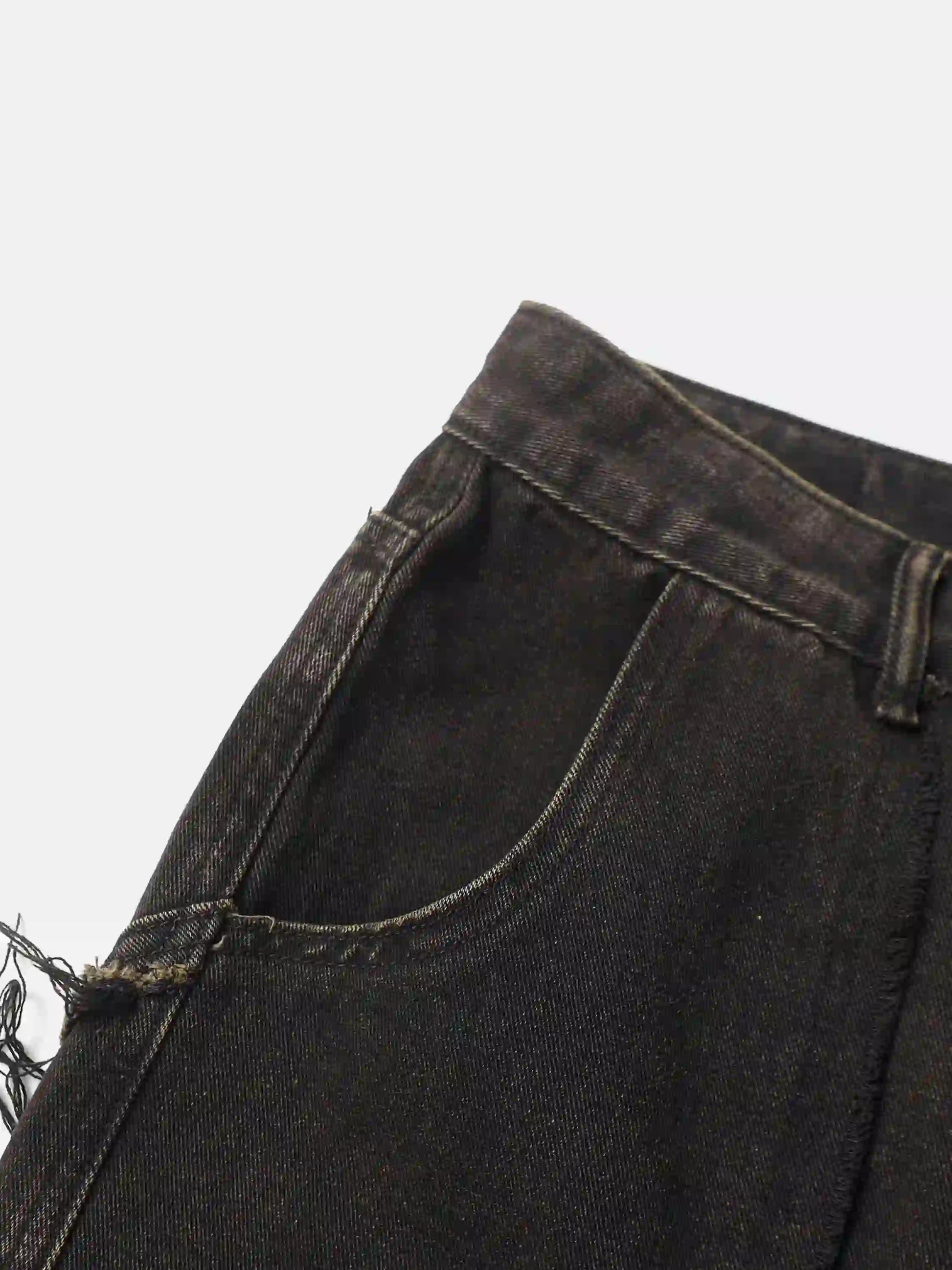 Disguisen American Style Raw Edge Dyed Jeans